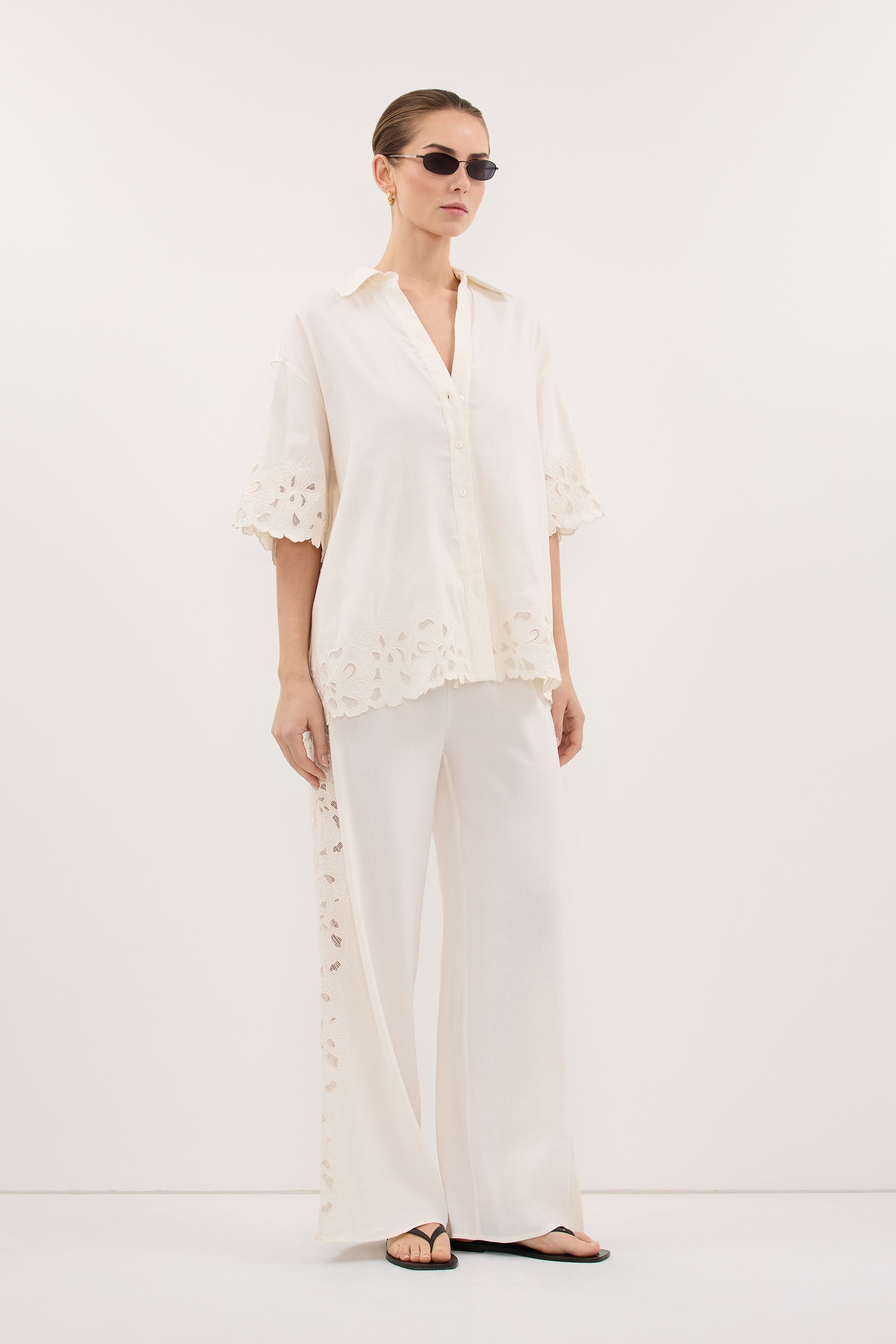 ZARIA OFF WHITE SHIRT