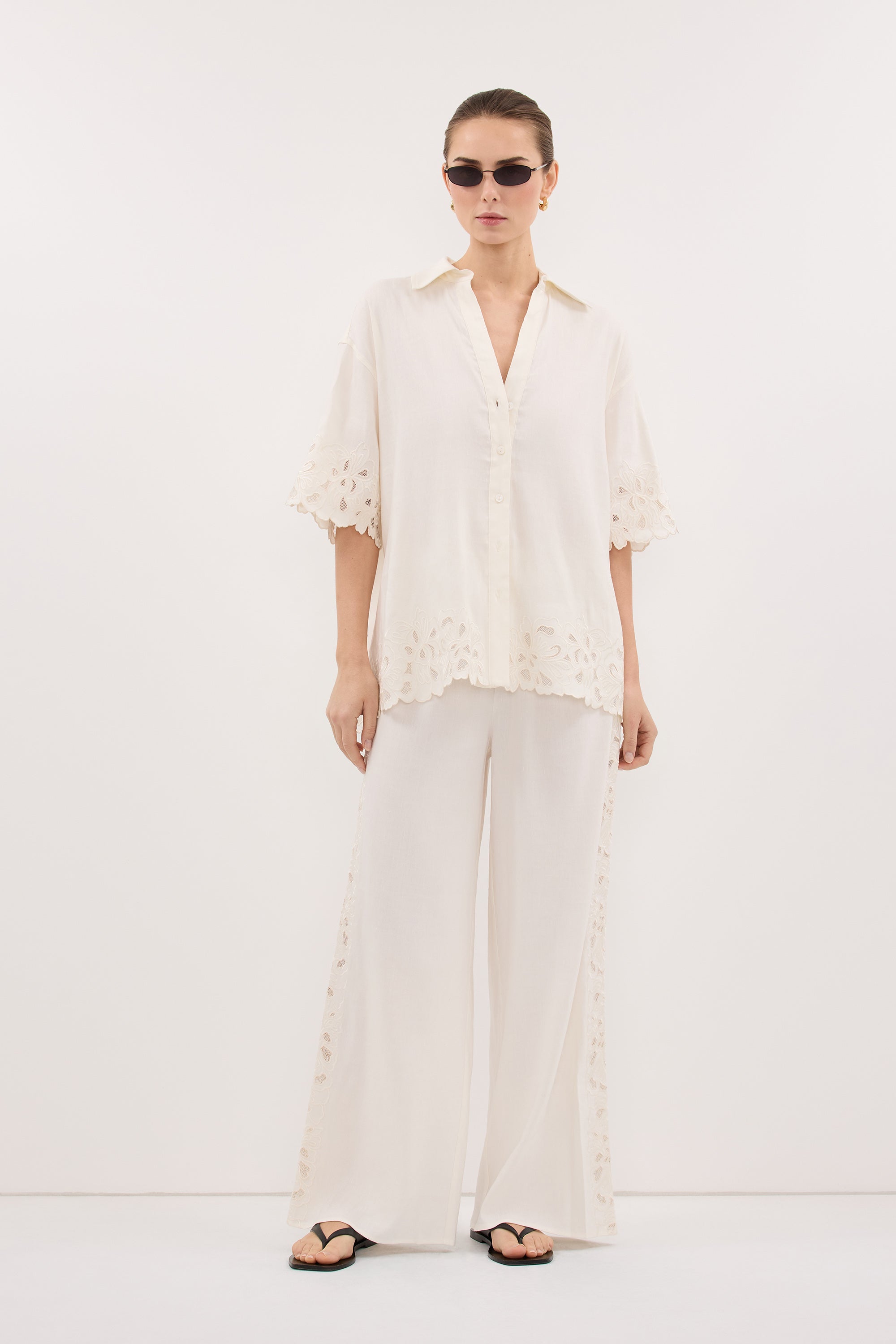 ZARIA OFF WHITE SHIRT