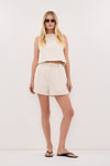 ROSALIE CREAM MARLE SHELL TOP