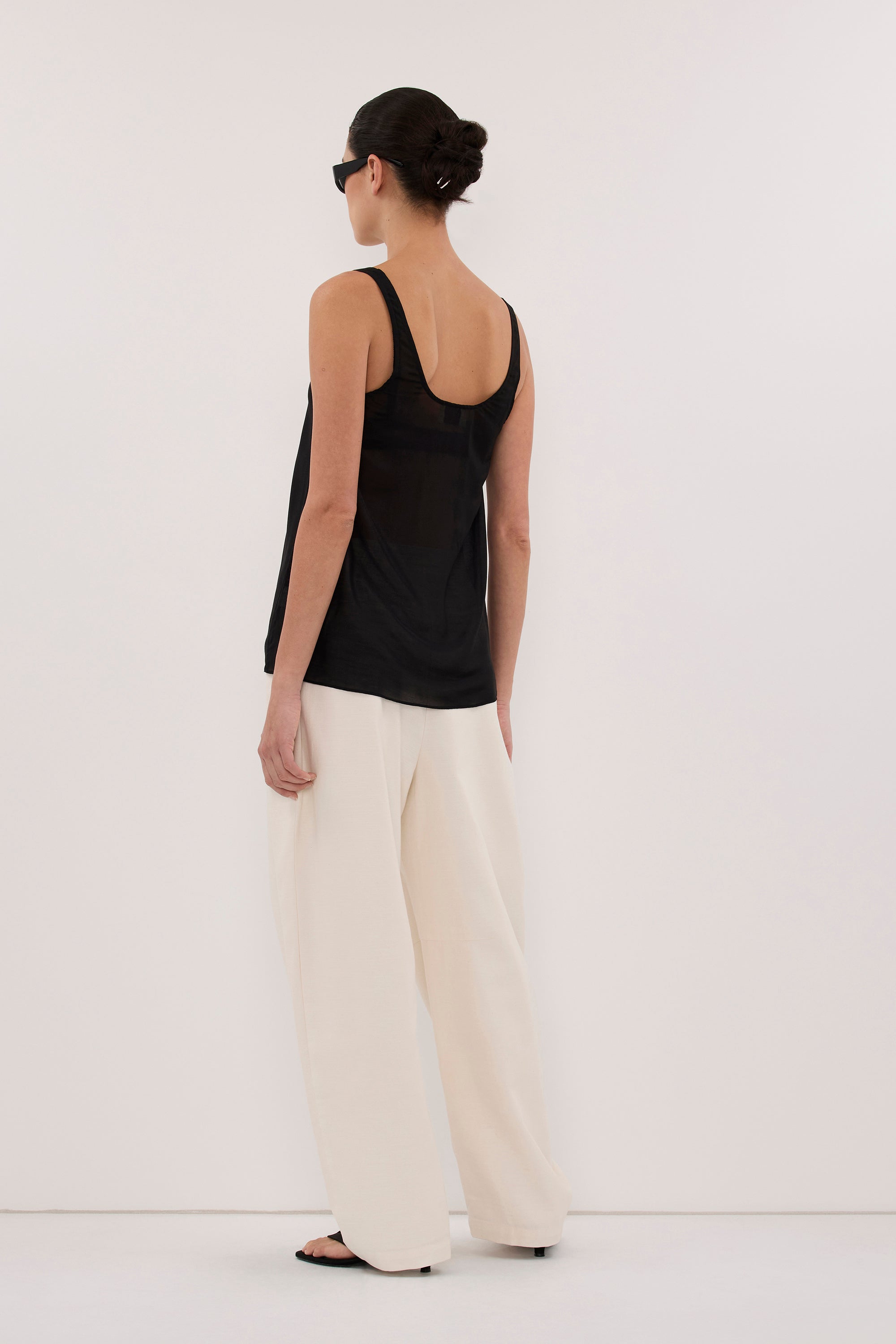 JOSIE BLACK SHEER TANK