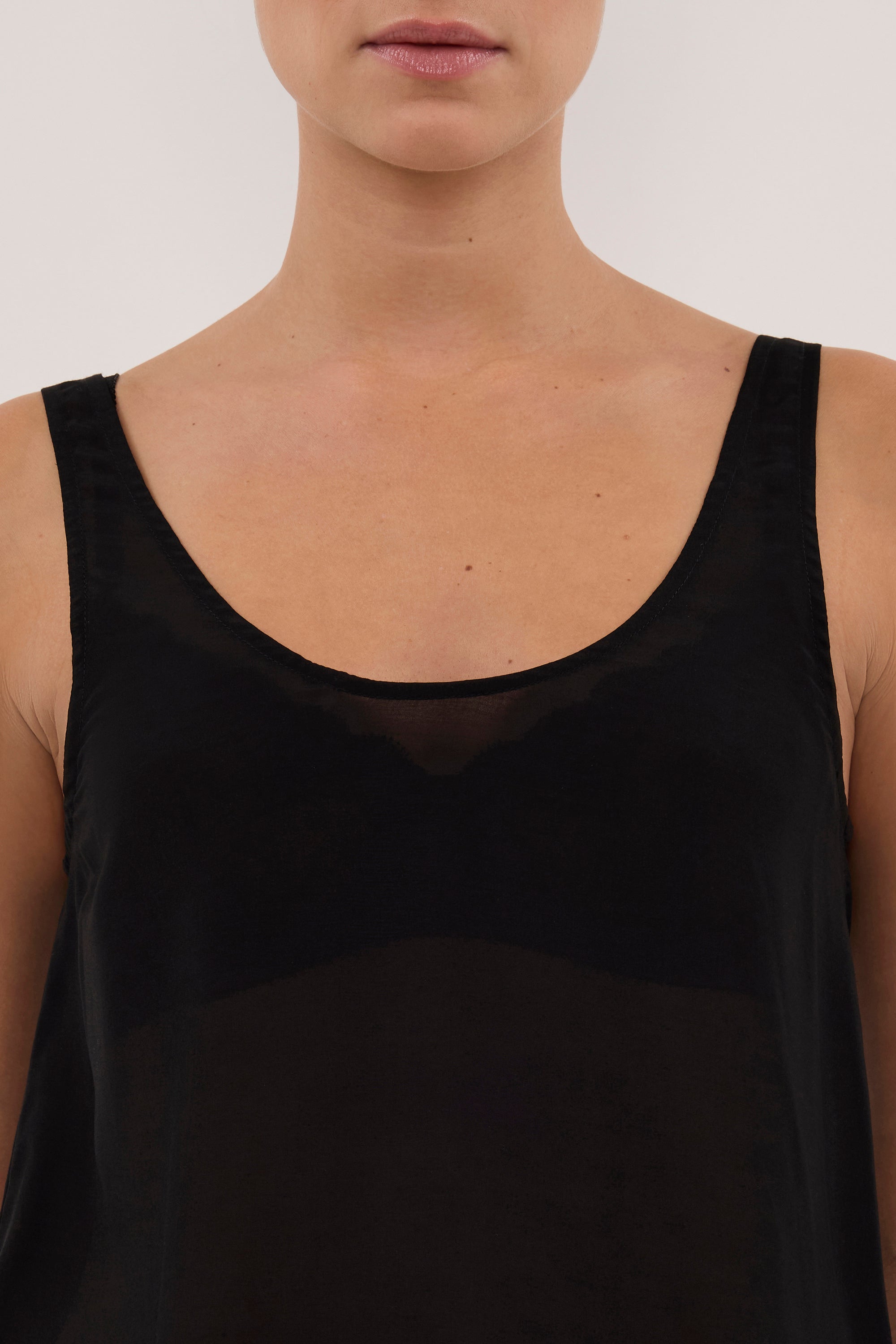 JOSIE BLACK SHEER TANK