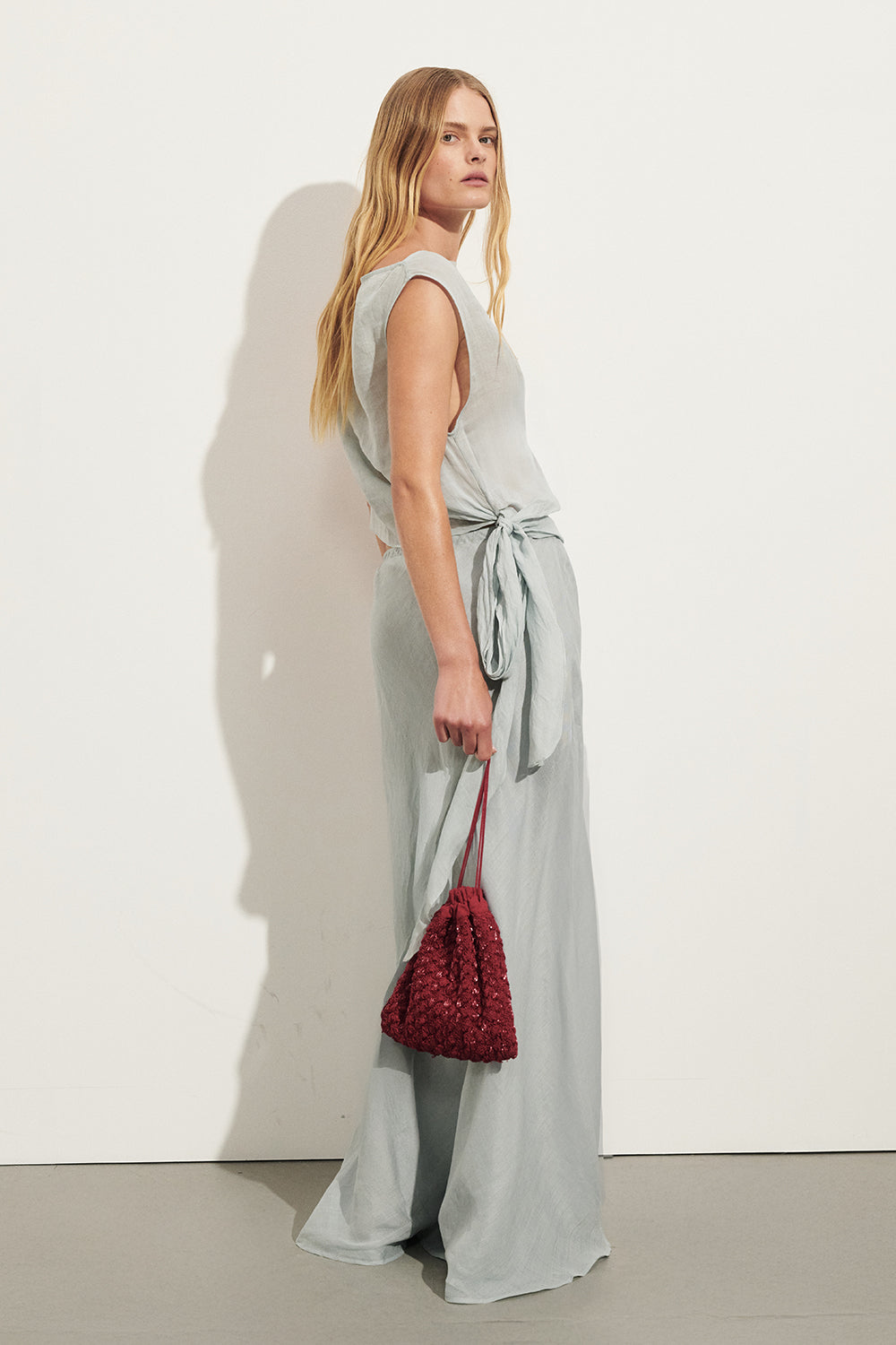 LENA MINERAL RAMIE TIE TOP