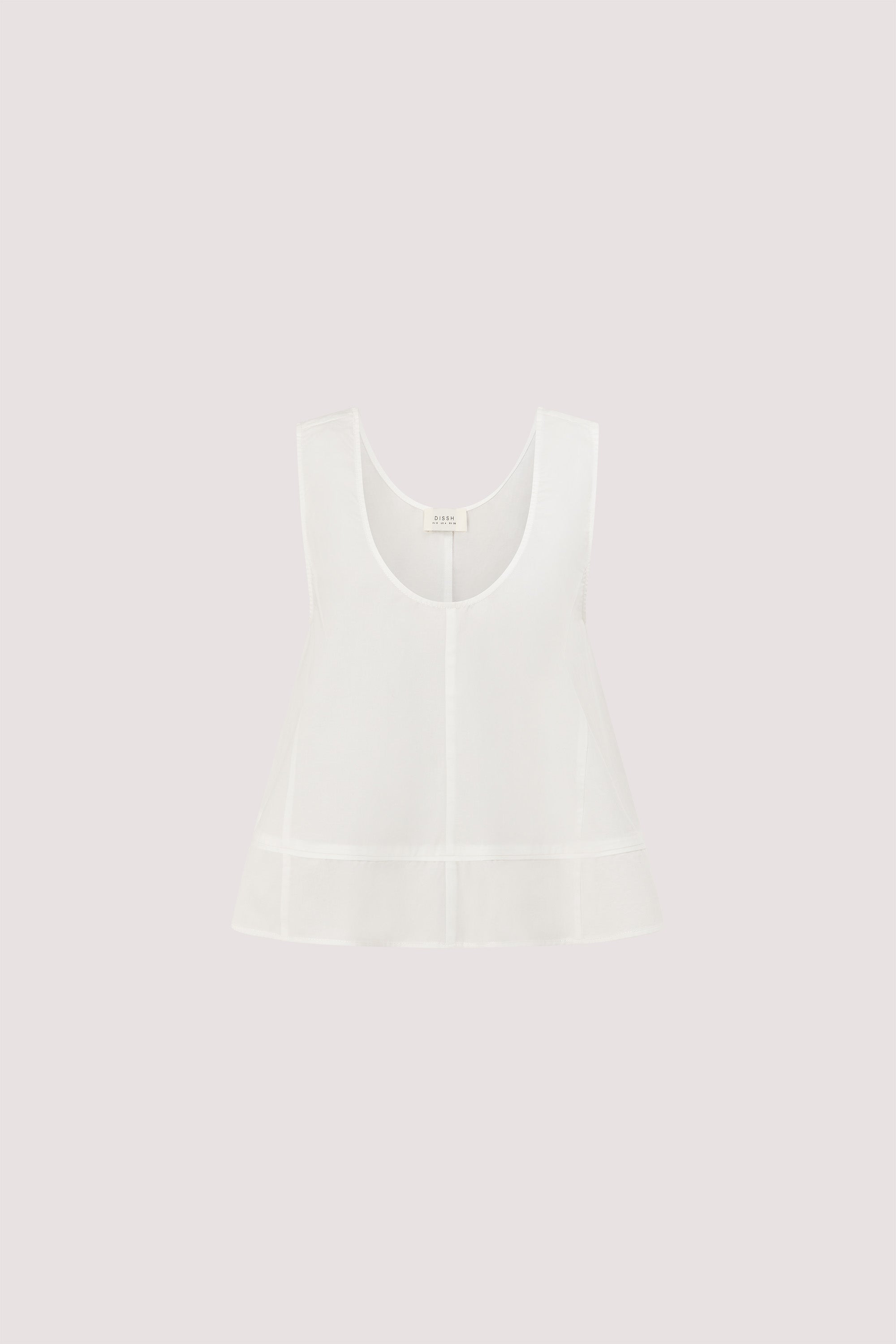 NELLIE WHITE COTTON TOP