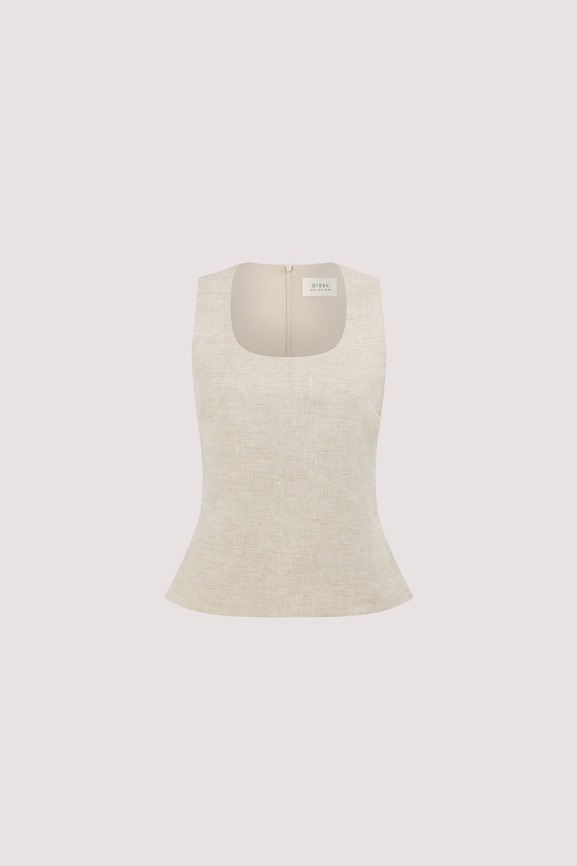 AURELI NATURAL LINEN TOP