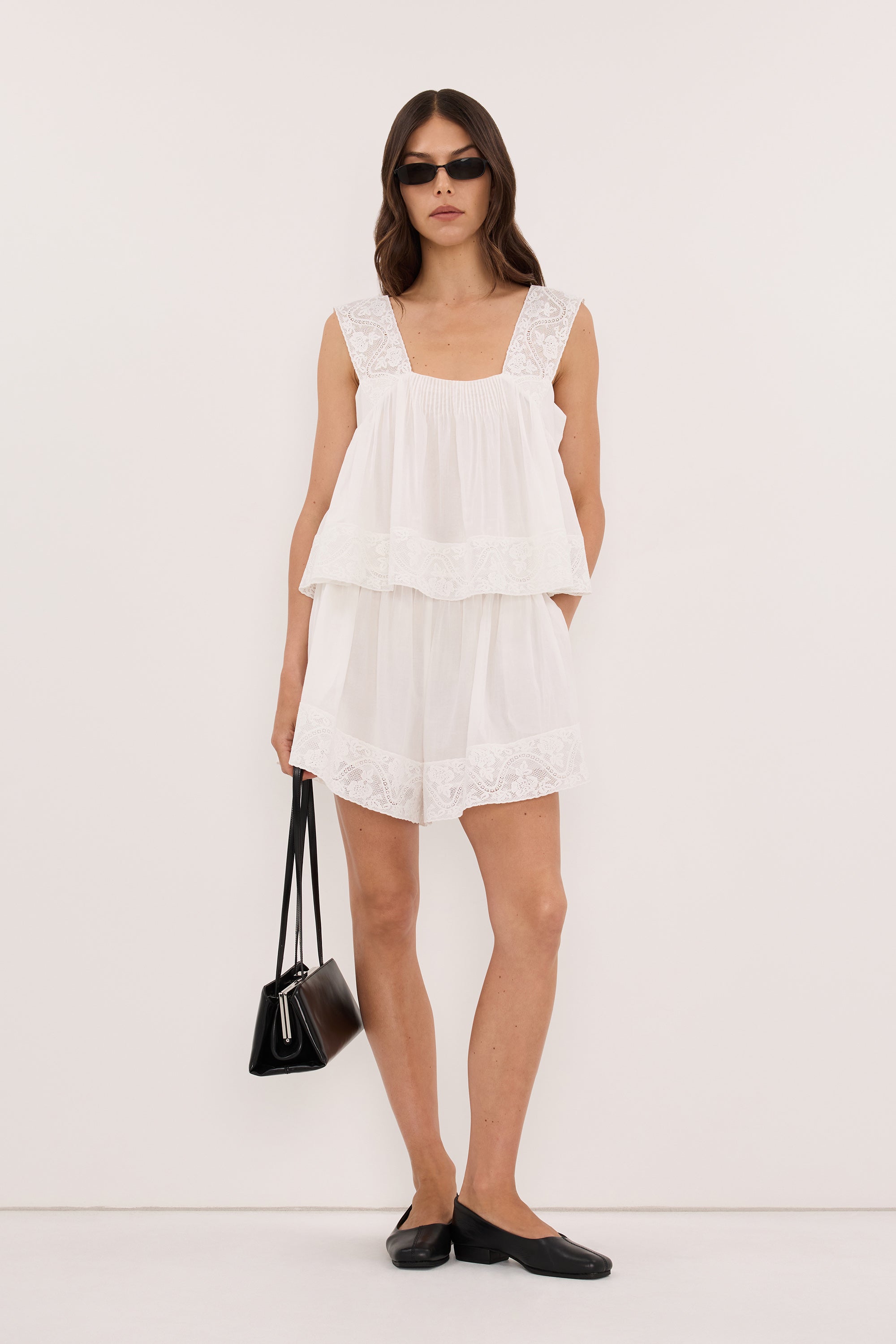AMOUR WHITE COTTON TOP - PRE ORDER