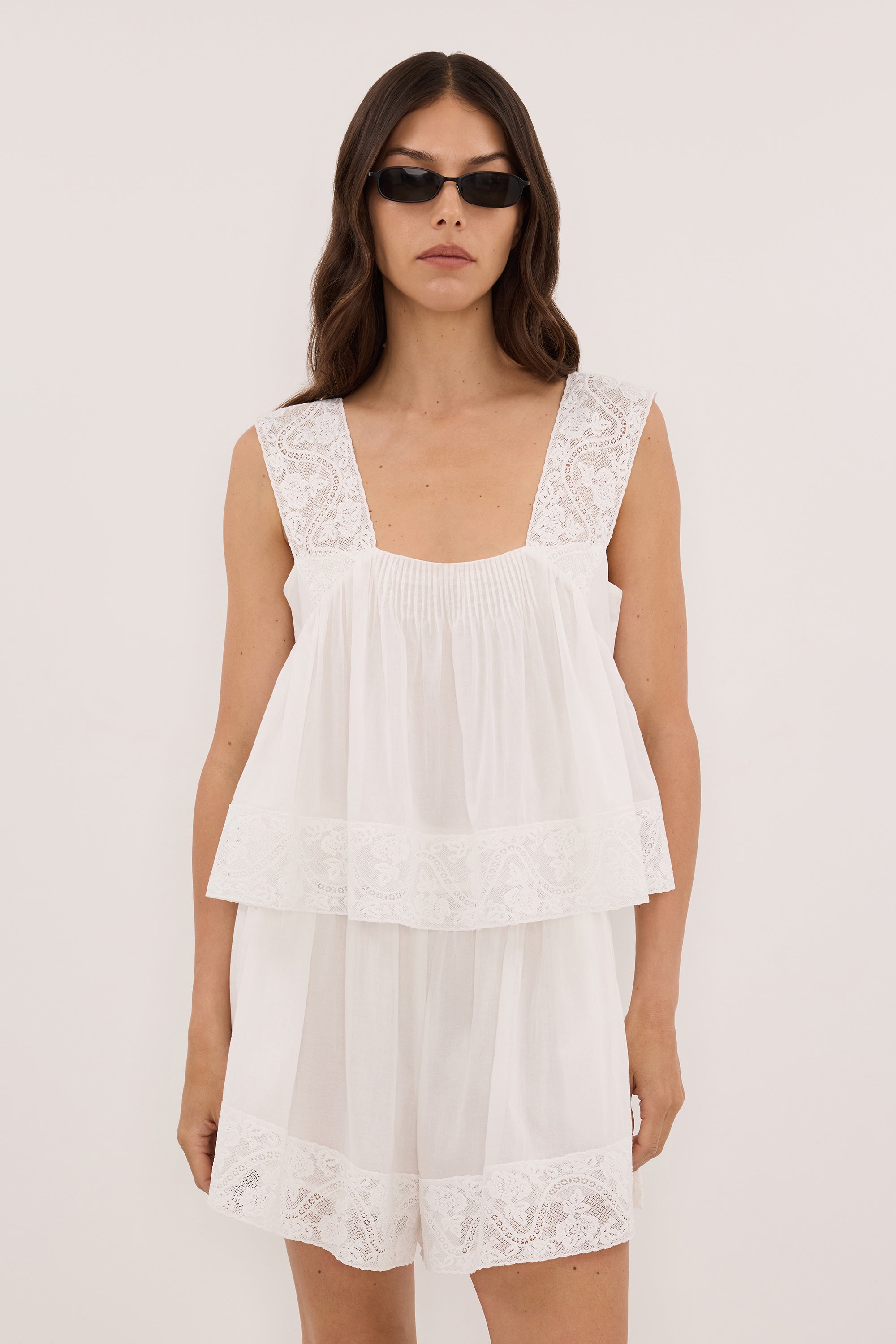AMOUR WHITE COTTON TOP - PRE ORDER