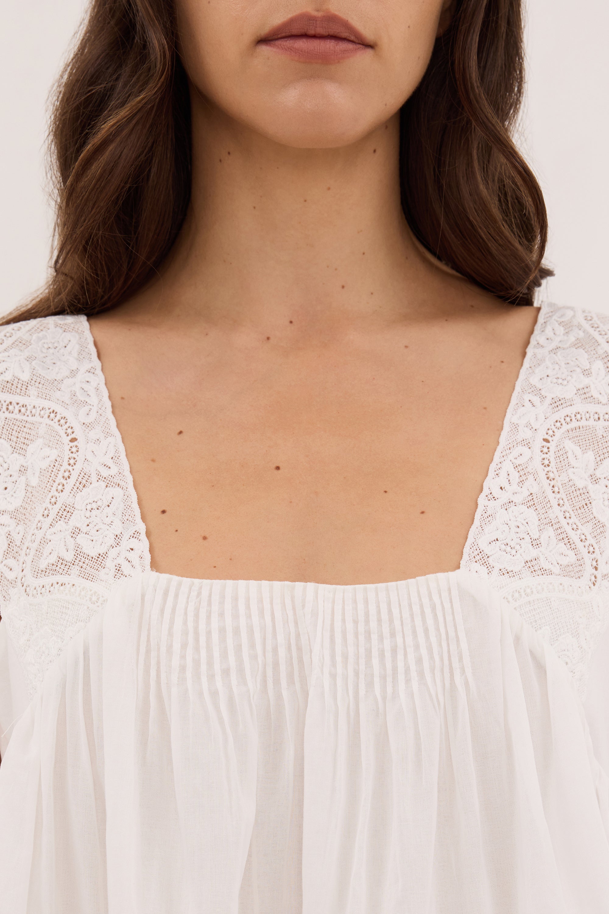 AMOUR WHITE COTTON TOP - PRE ORDER