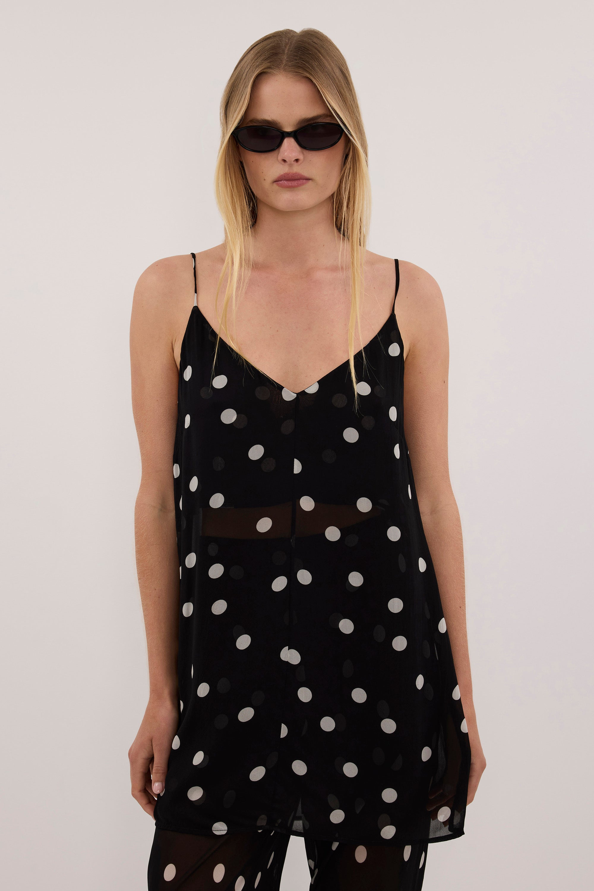 CECILE BLACK SPOT PRINT CAMI