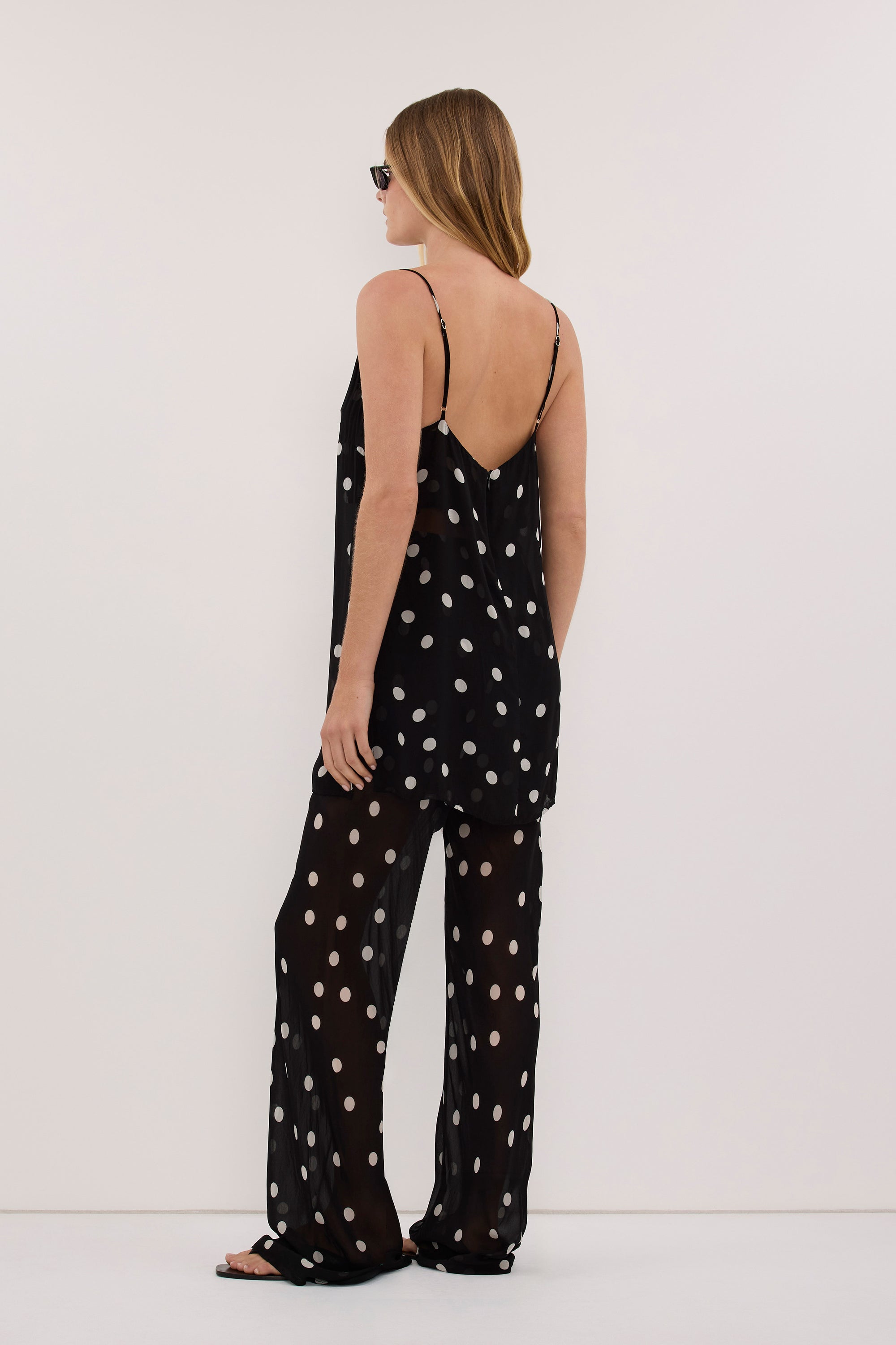 CECILE BLACK SPOT PRINT CAMI