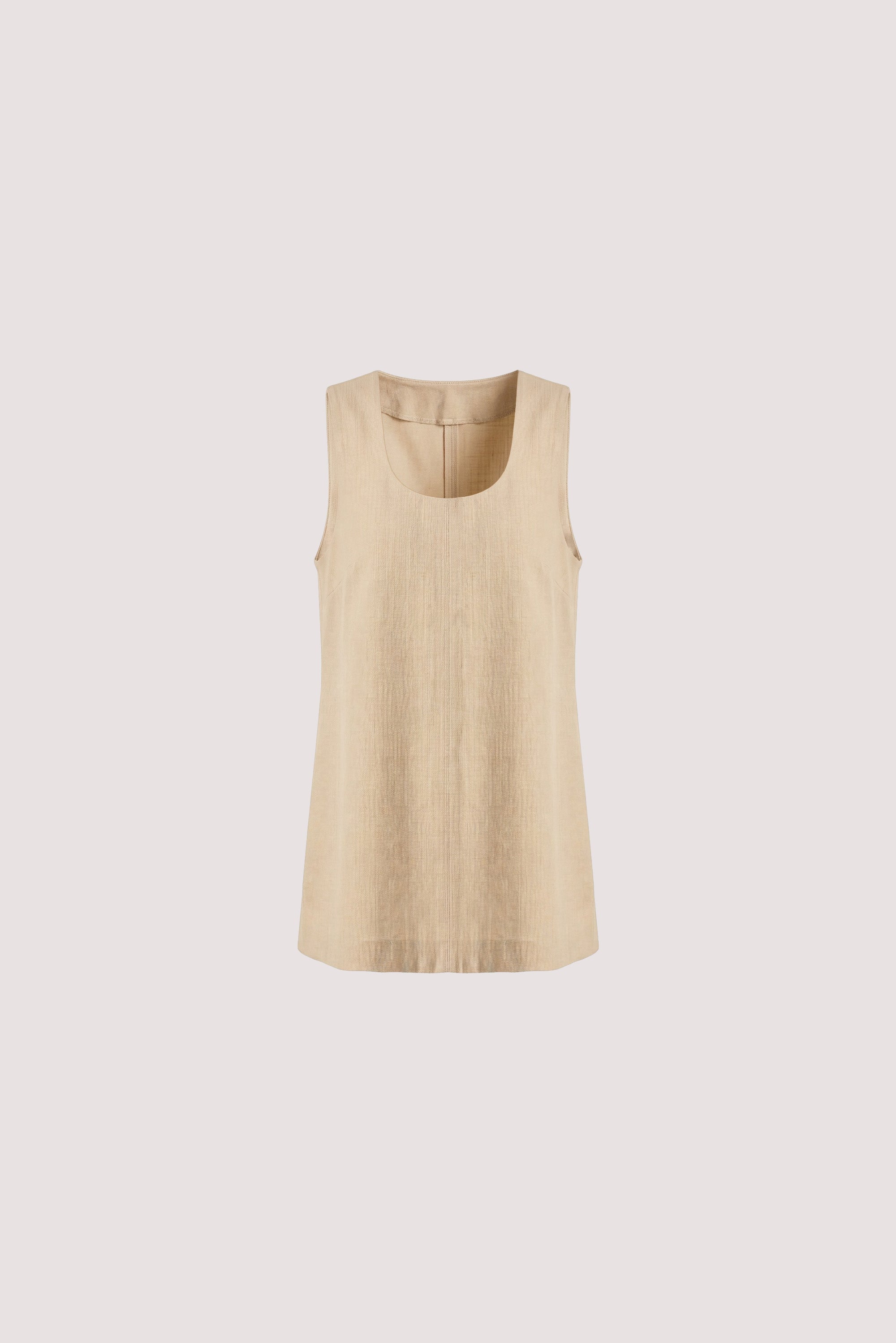 RUNA WHEAT SCOOP NECK TOP