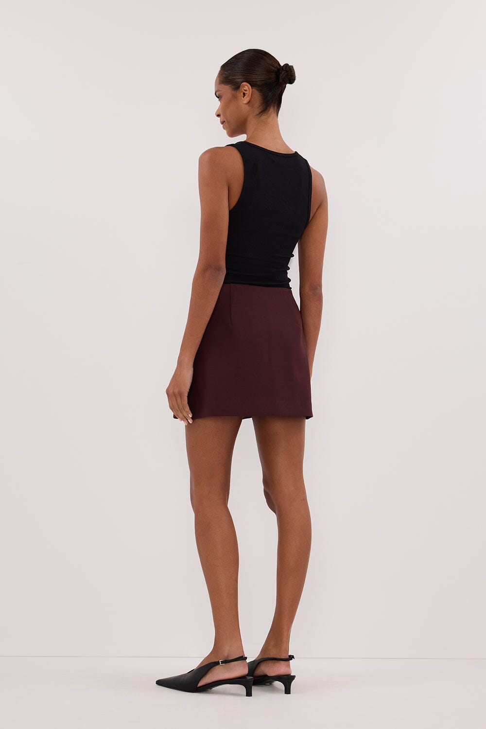 RITA WALNUT SKORT Clothing DISSH Boutiques 