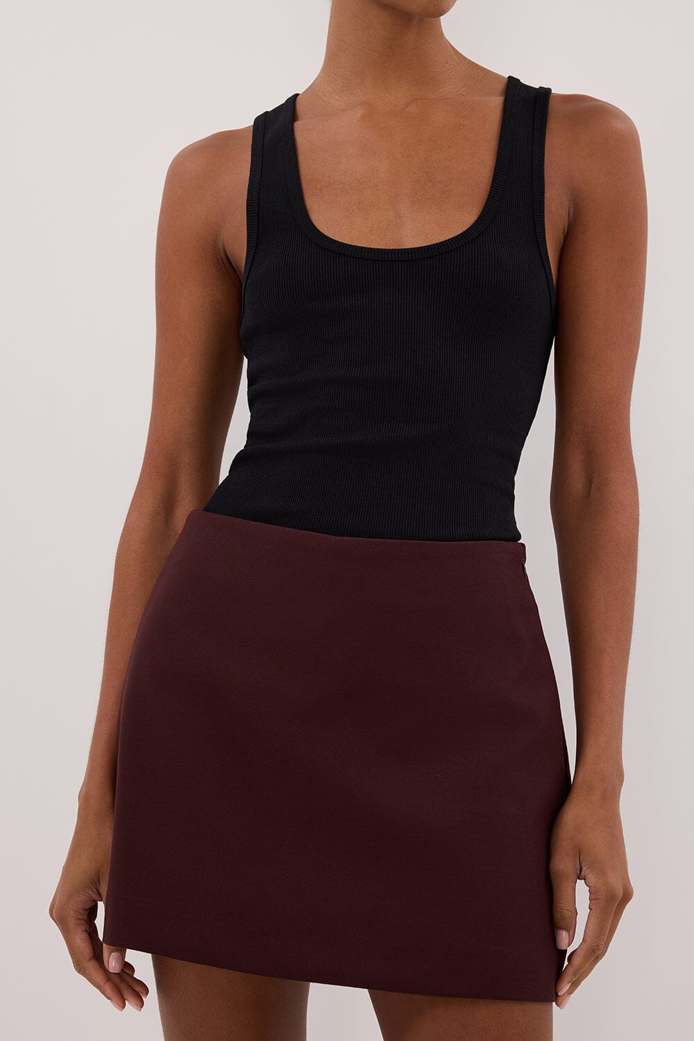 RITA WALNUT SKORT Clothing DISSH Boutiques 