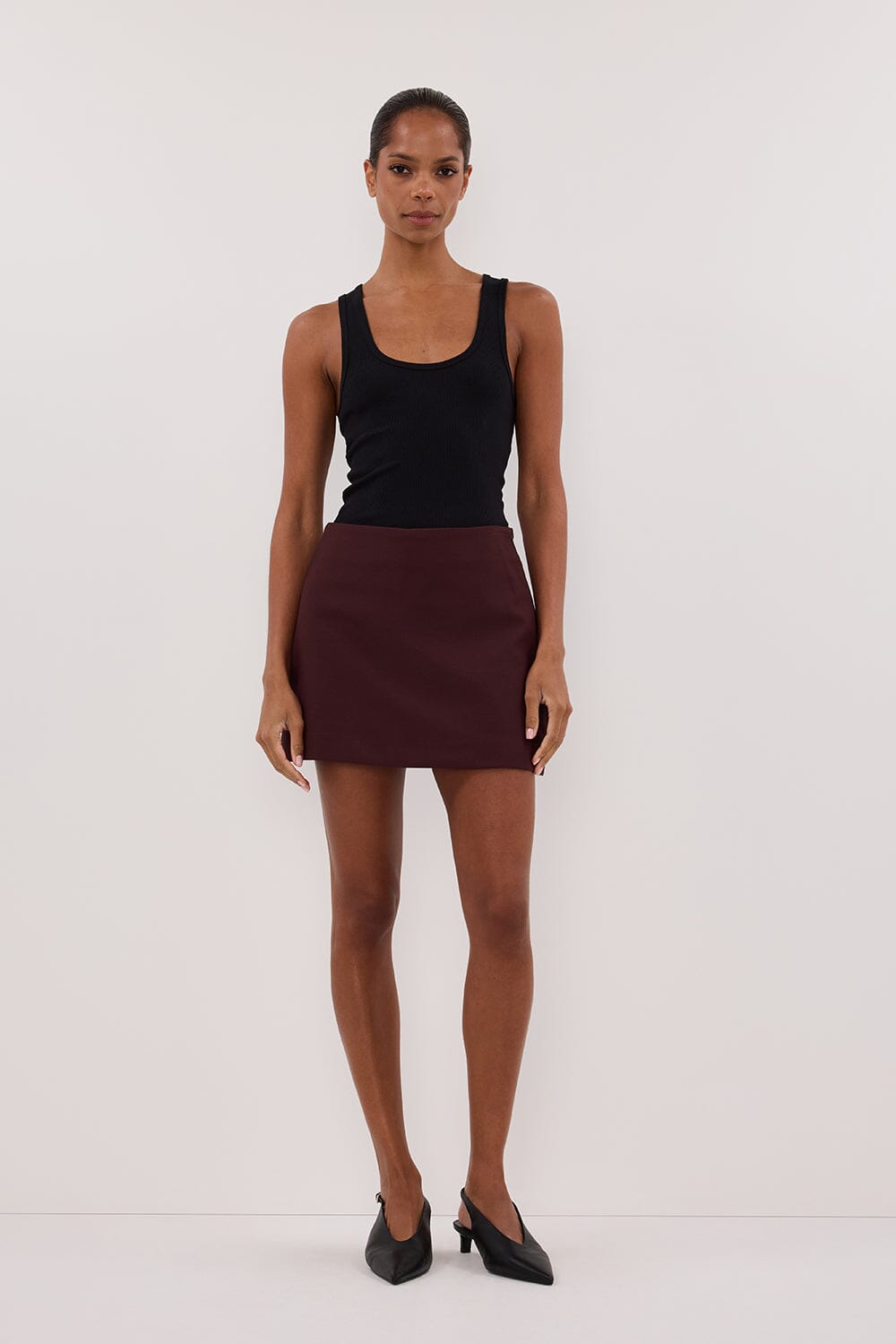 RITA WALNUT SKORT Clothing DISSH Boutiques 