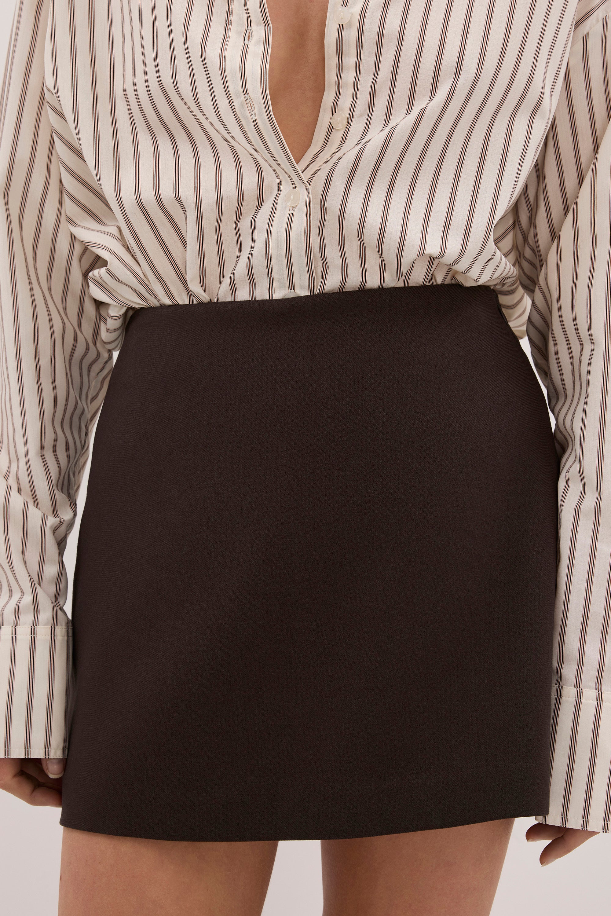 SOHO BITTER CHOC TAILORED SKORT