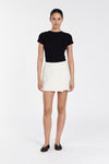 JULIE CREAM TAILORED SKORT