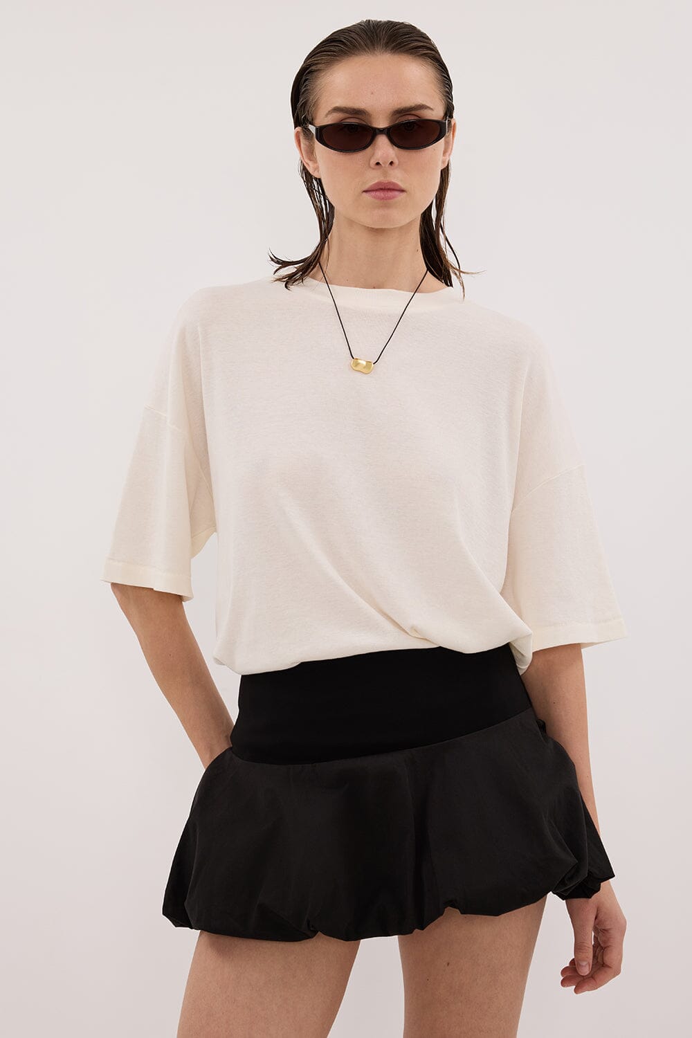 RUEBEN BLACK MINI SKIRT Clothing DISSH Boutiques 