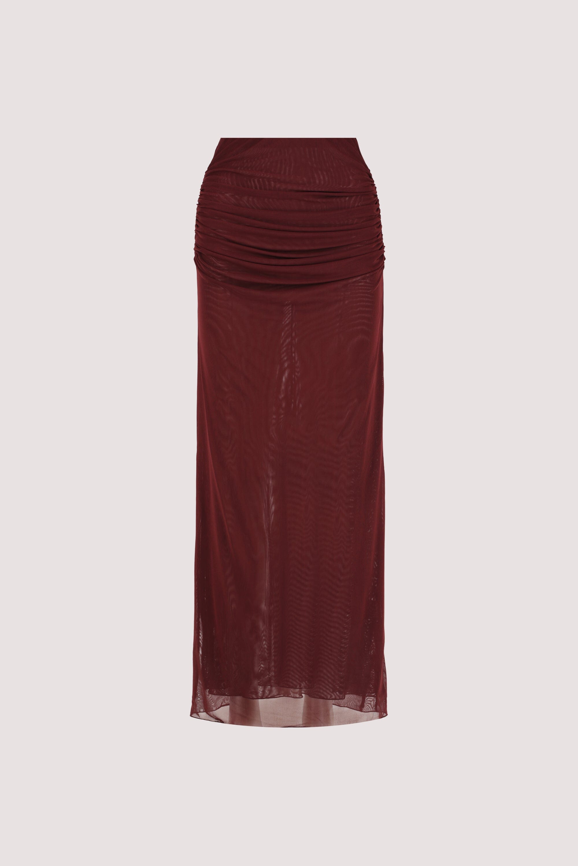 NYRA WINE COLUMN MIDI SKIRT