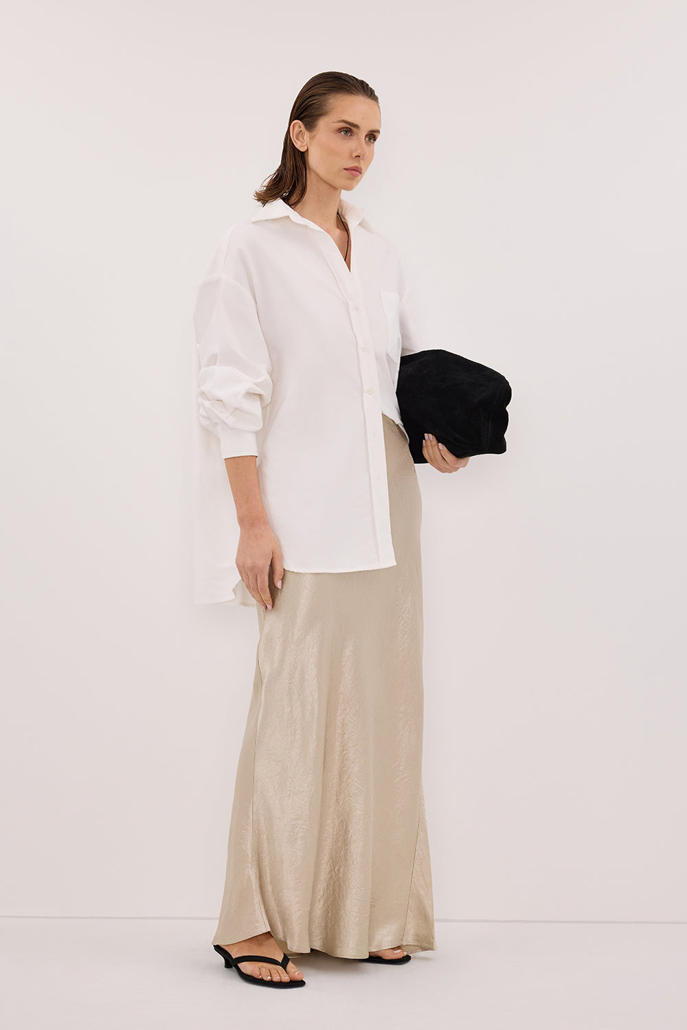BREANNA PUMICE JACQUARD MIDI SKIRT Clothing DISSH Boutiques 