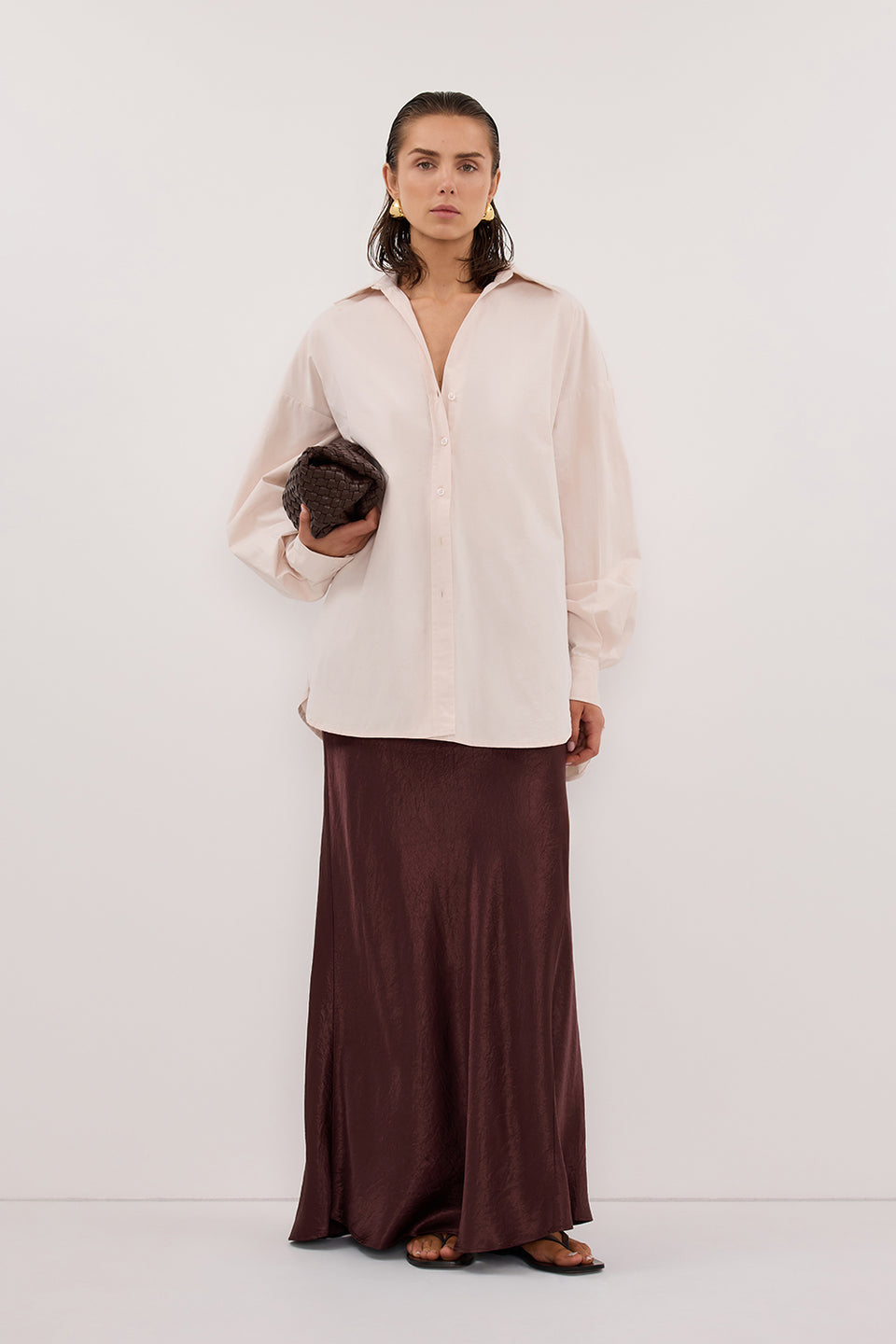 BREANNA WALNUT JACQUARD MAXI SKIRT Clothing DISSH Boutiques 