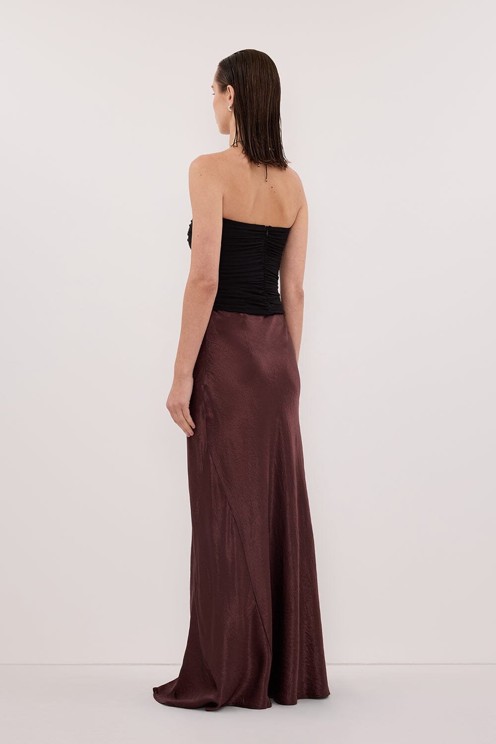 BREANNA WALNUT JACQUARD MAXI SKIRT Clothing DISSH Boutiques 