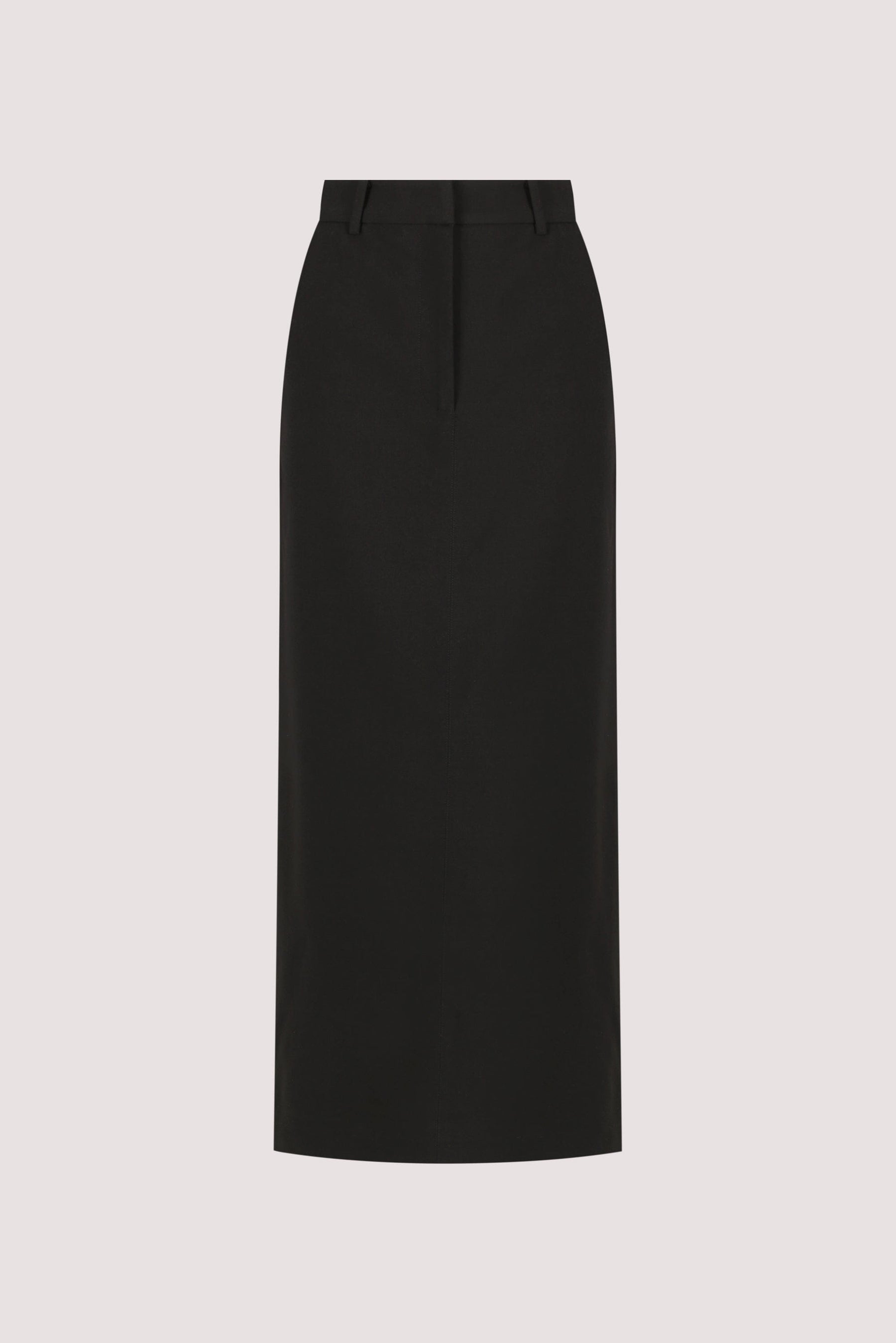 LIZA BLACK TAILORED MIDI SKIRT Clothing DISSH Boutiques 