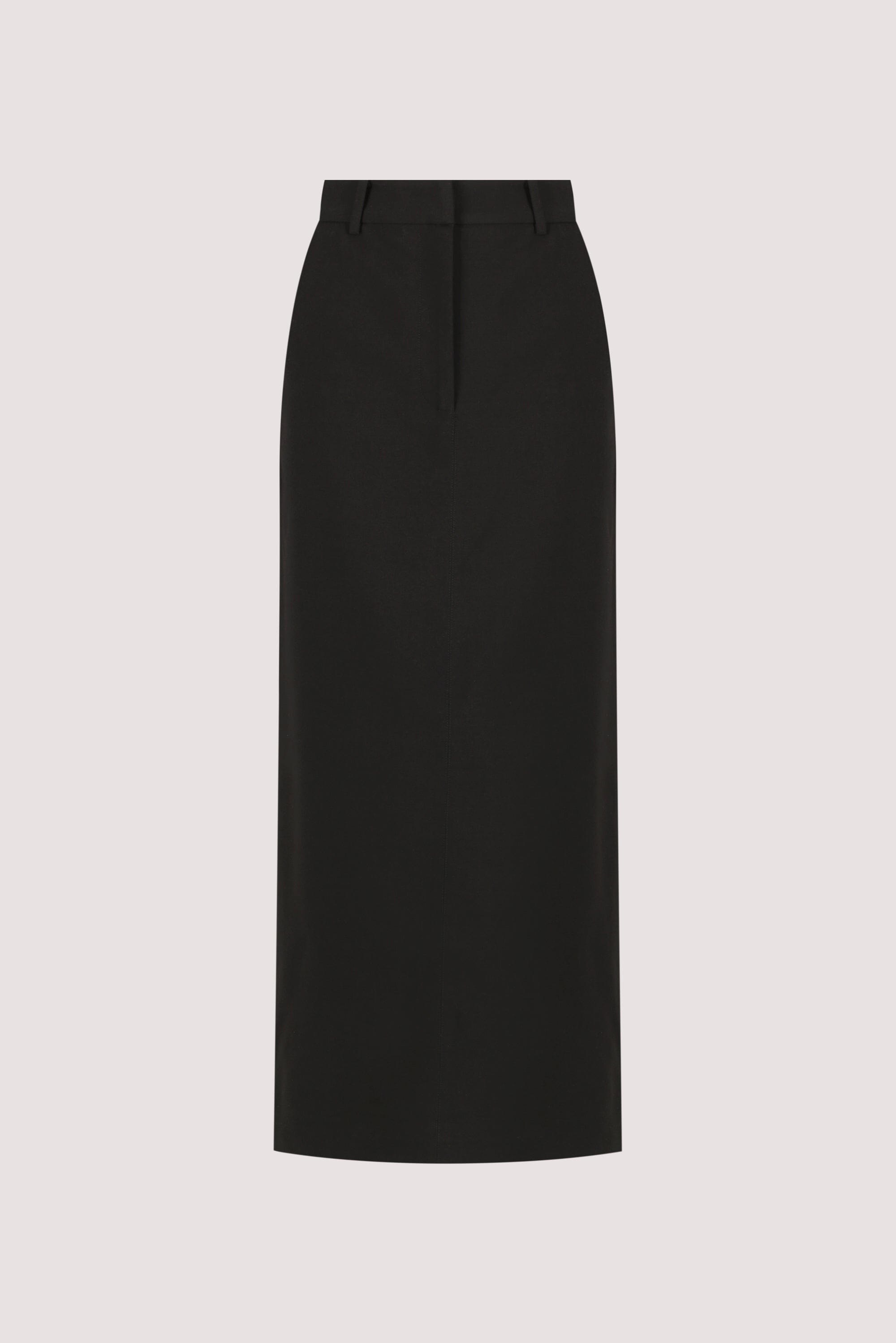 LIZA BLACK TAILORED MIDI SKIRT Clothing DISSH Boutiques 
