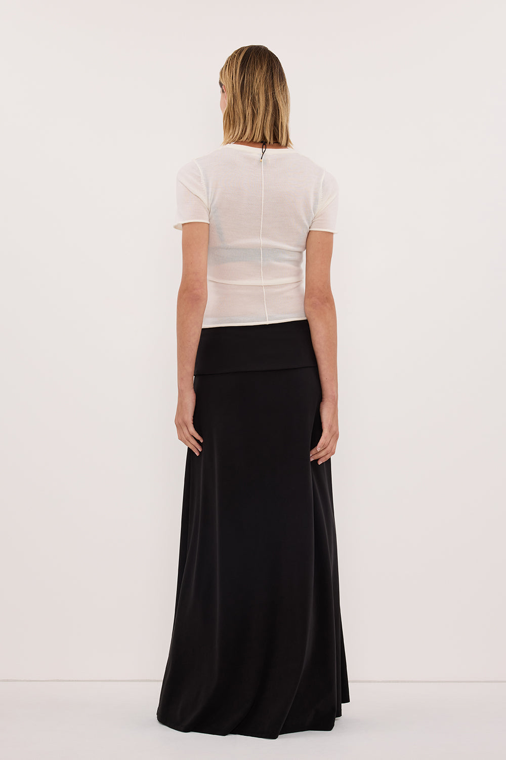 JULIE BLACK MODAL BLEND MAXI SKIRT