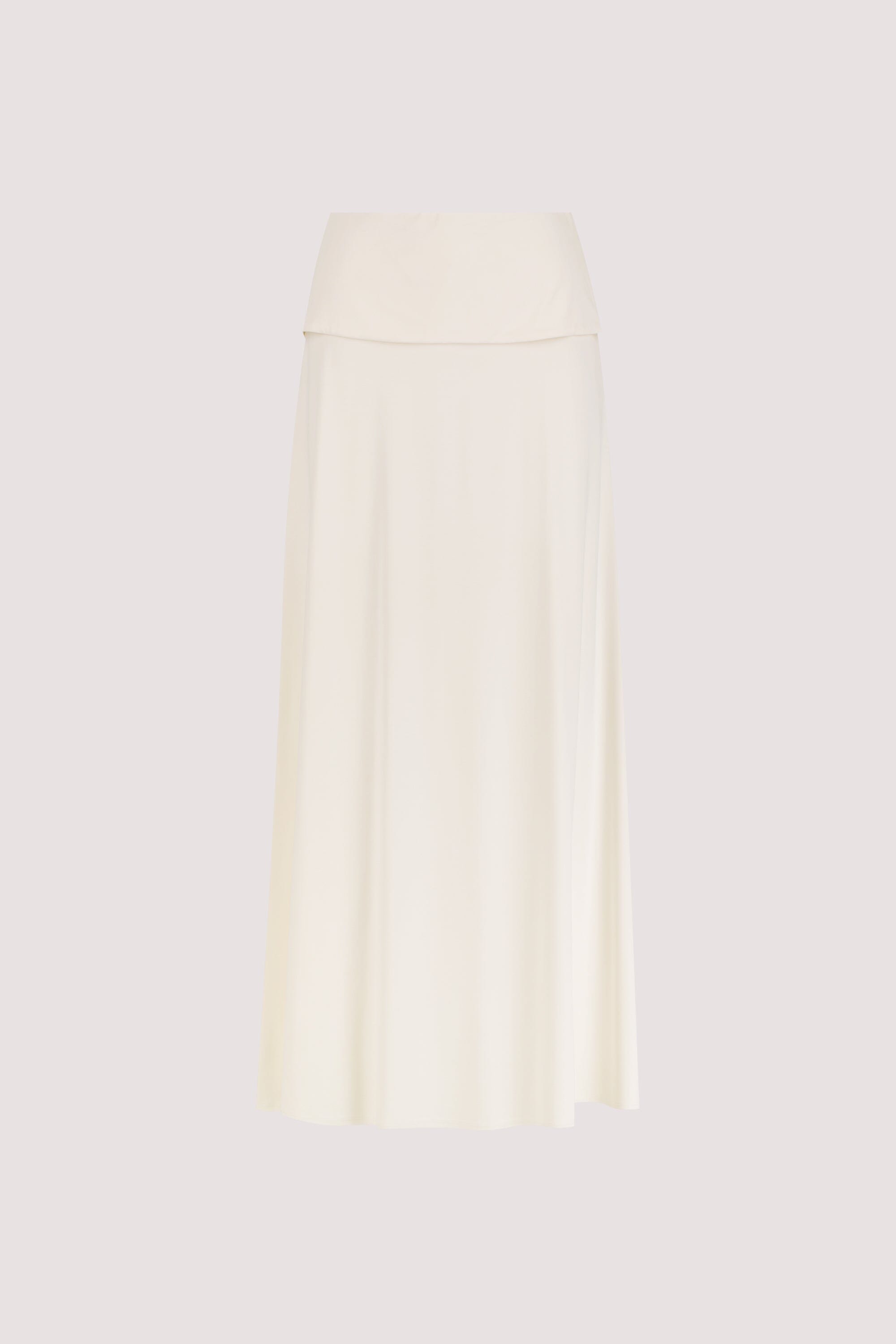 JULIE OFF WHITE MODAL BLEND MAXI SKIRT