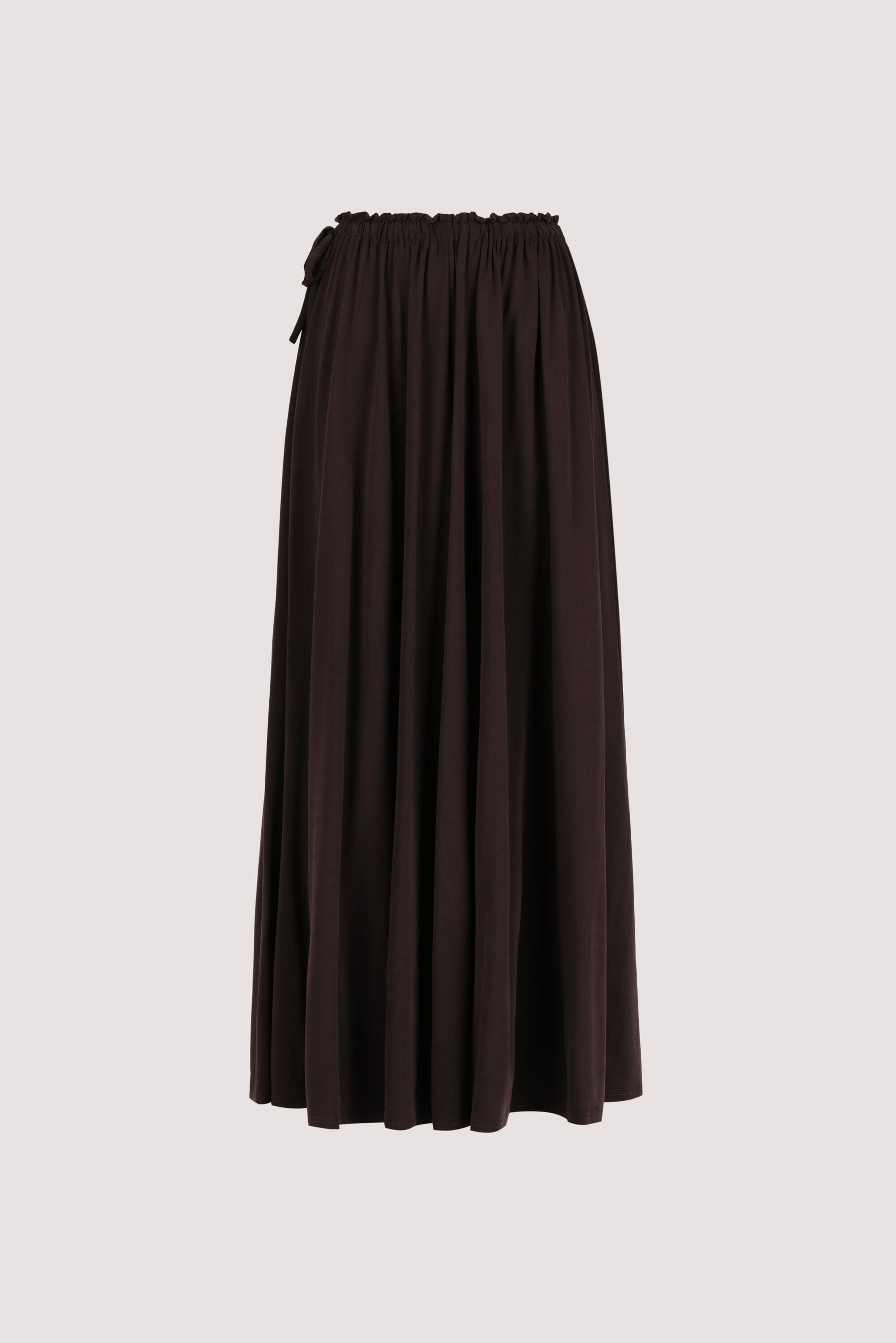 AVA BURNT CHOC MODAL BLEND MIDI SKIRT