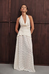 BELLE CREAM LACE MAXI SKIRT