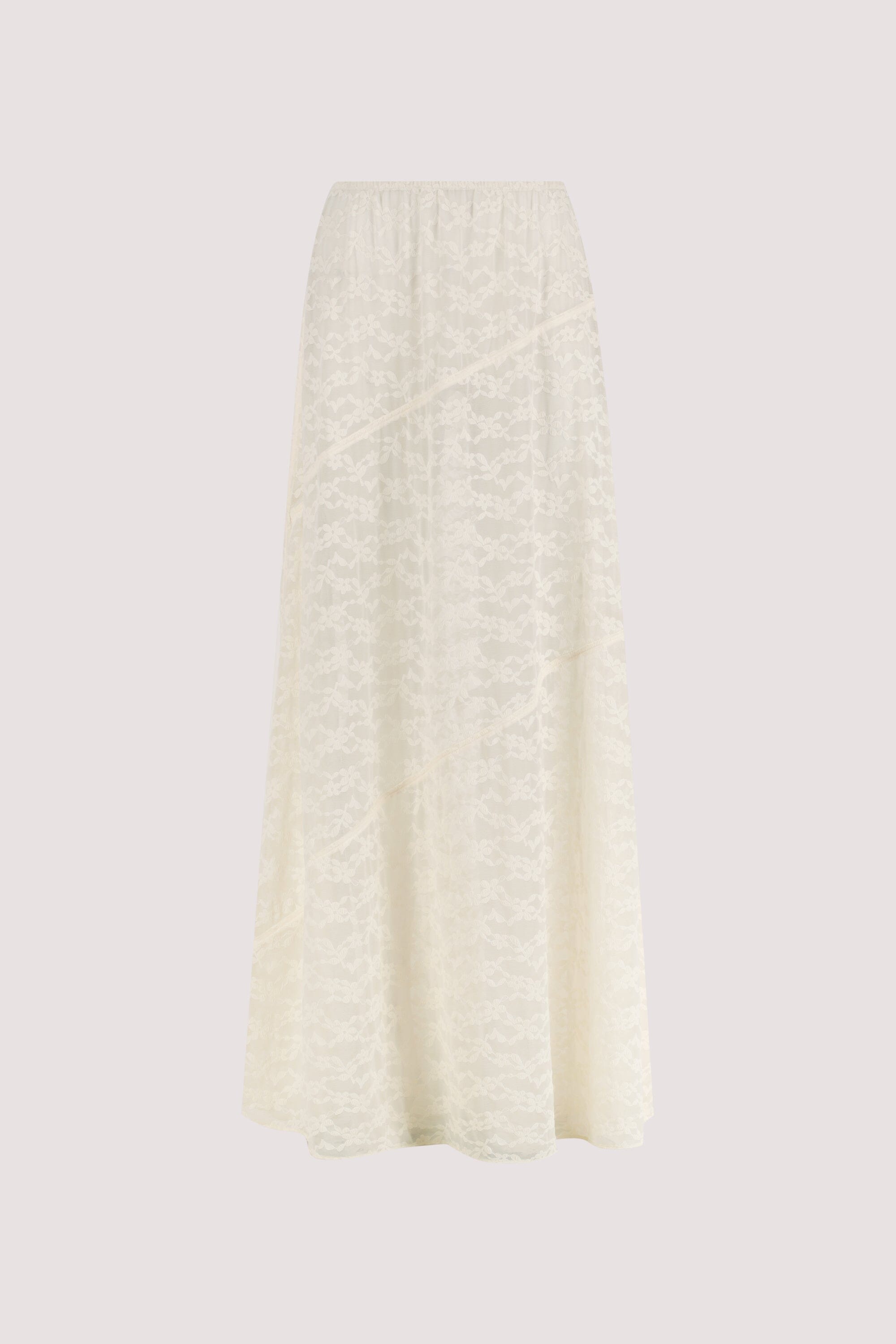 BELLE CREAM LACE MAXI SKIRT Clothing DISSH Boutiques 