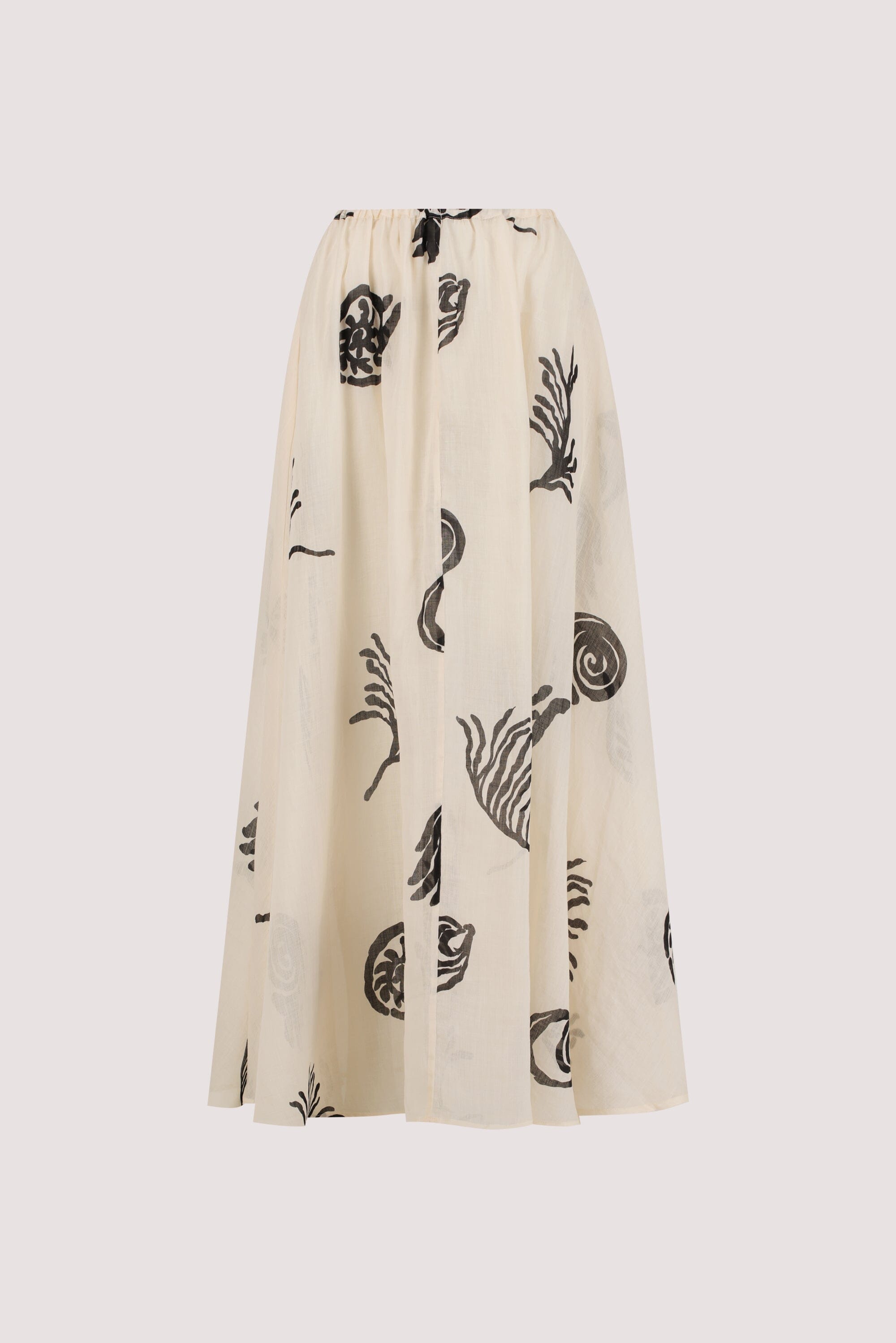 POSITANO SANDSTONE RAMIE MIDI SKIRT