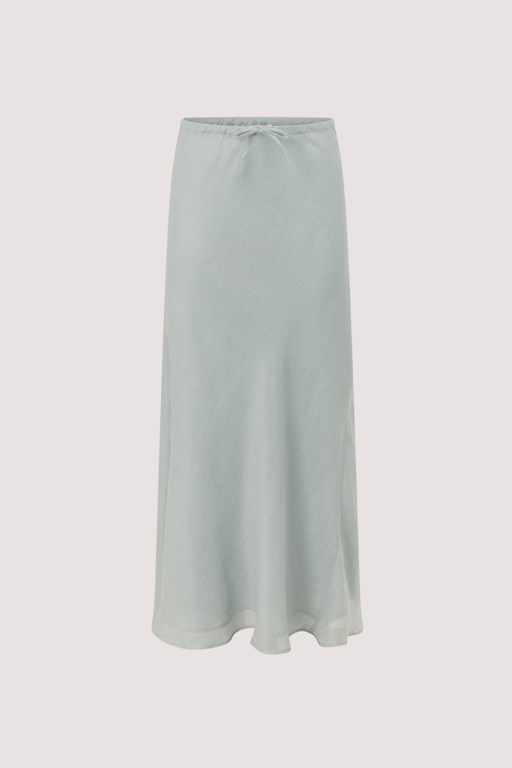 MAISON MINERAL RAMIE BIAS MAXI SKIRT