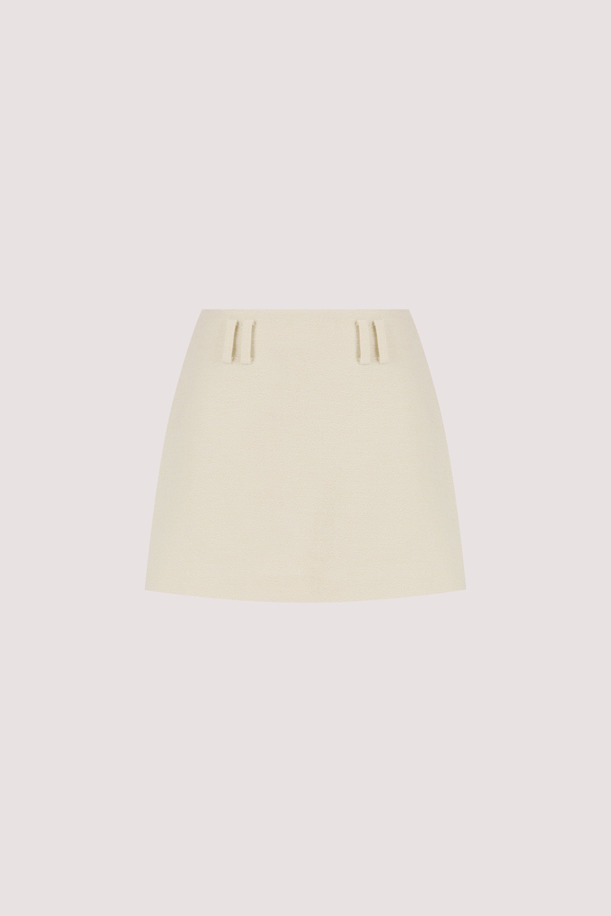 BOBBI CREAM BOUCLE SKORT