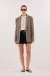 ROSLYN BLACK TAILORED SKORT