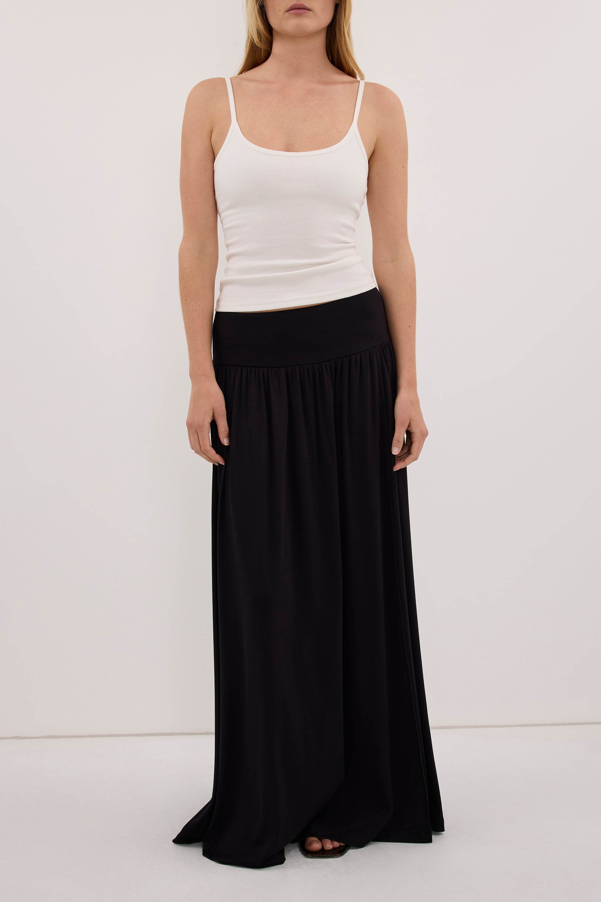 ELSIE BLACK MODAL MAXI SKIRT
