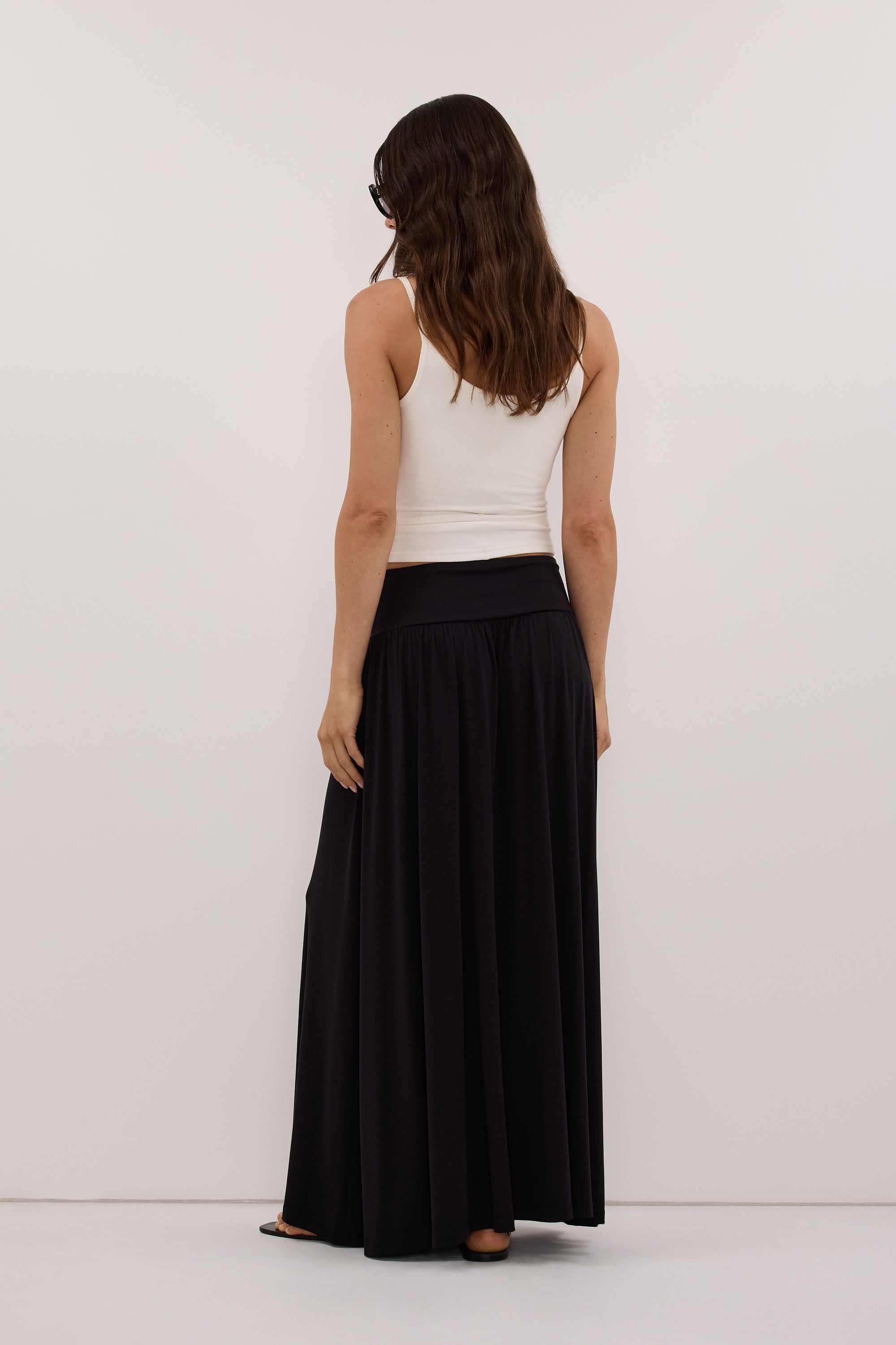 ELSIE BLACK MODAL MAXI SKIRT