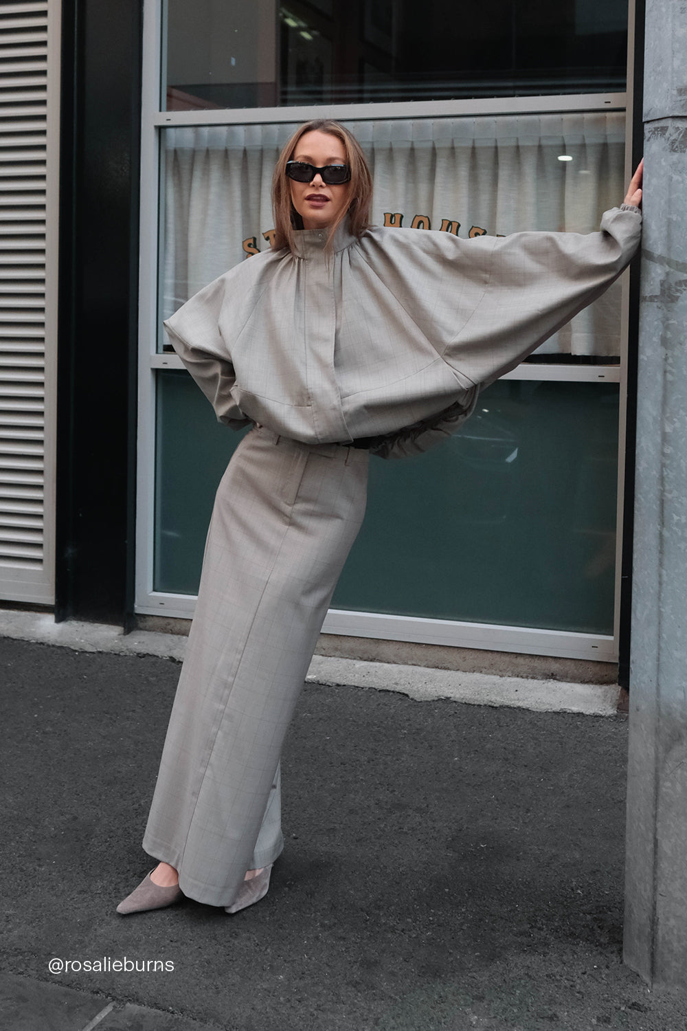 KALILA ASH A-LINE MAXI SKIRT