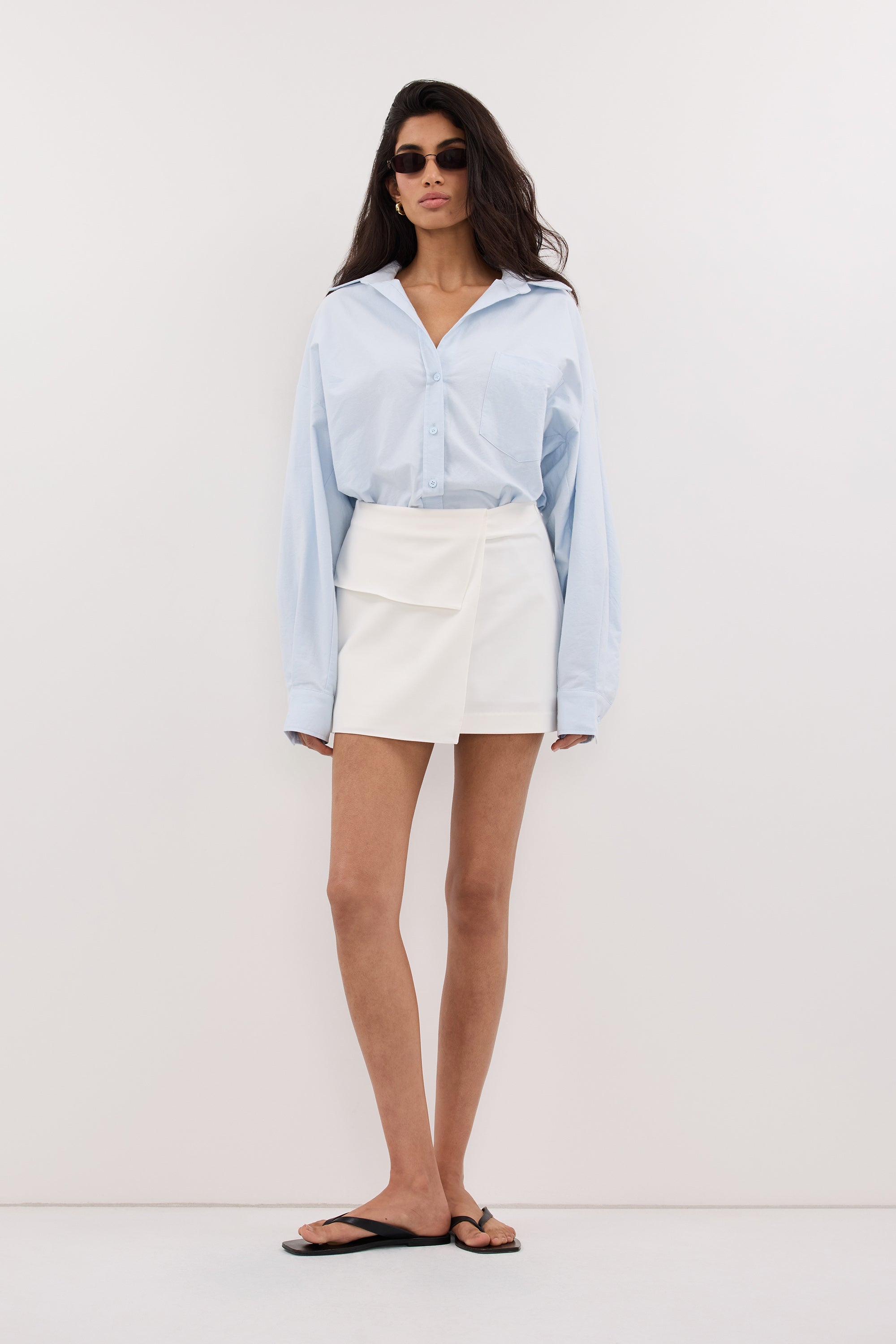 WINSOR WHITE TAILORED SKIRT