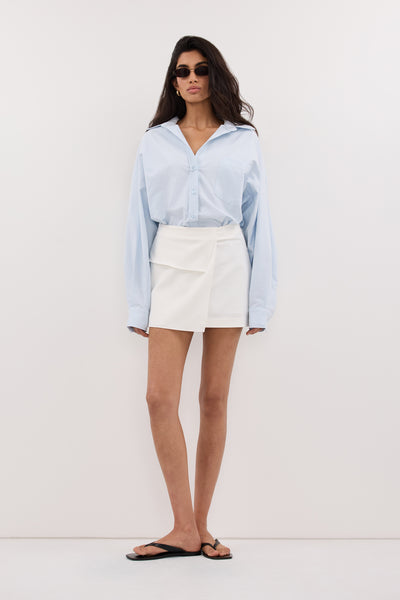 Anaya  wearing WINSOR WHITE TAILORED SKIRT