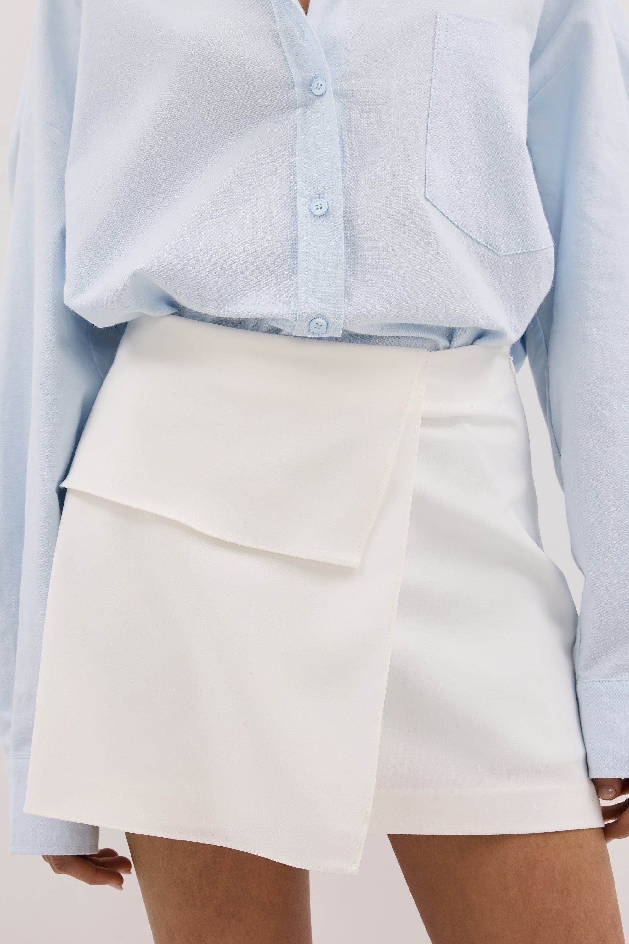 WINSOR WHITE TAILORED SKIRT
