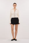DANICA BLACK ASYM WRAP SKORT