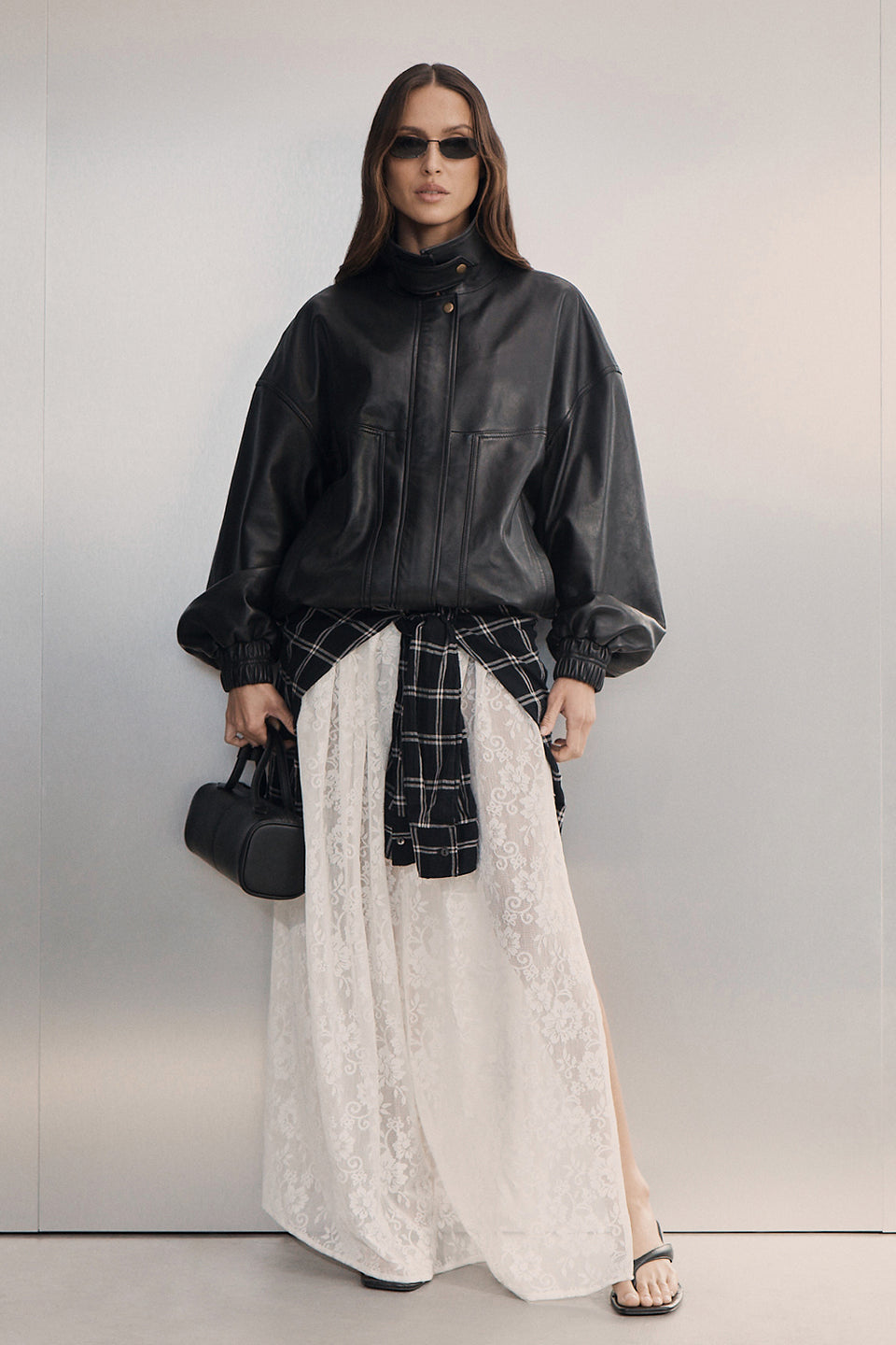 ANYA WHITE LACE MAXI SKIRT