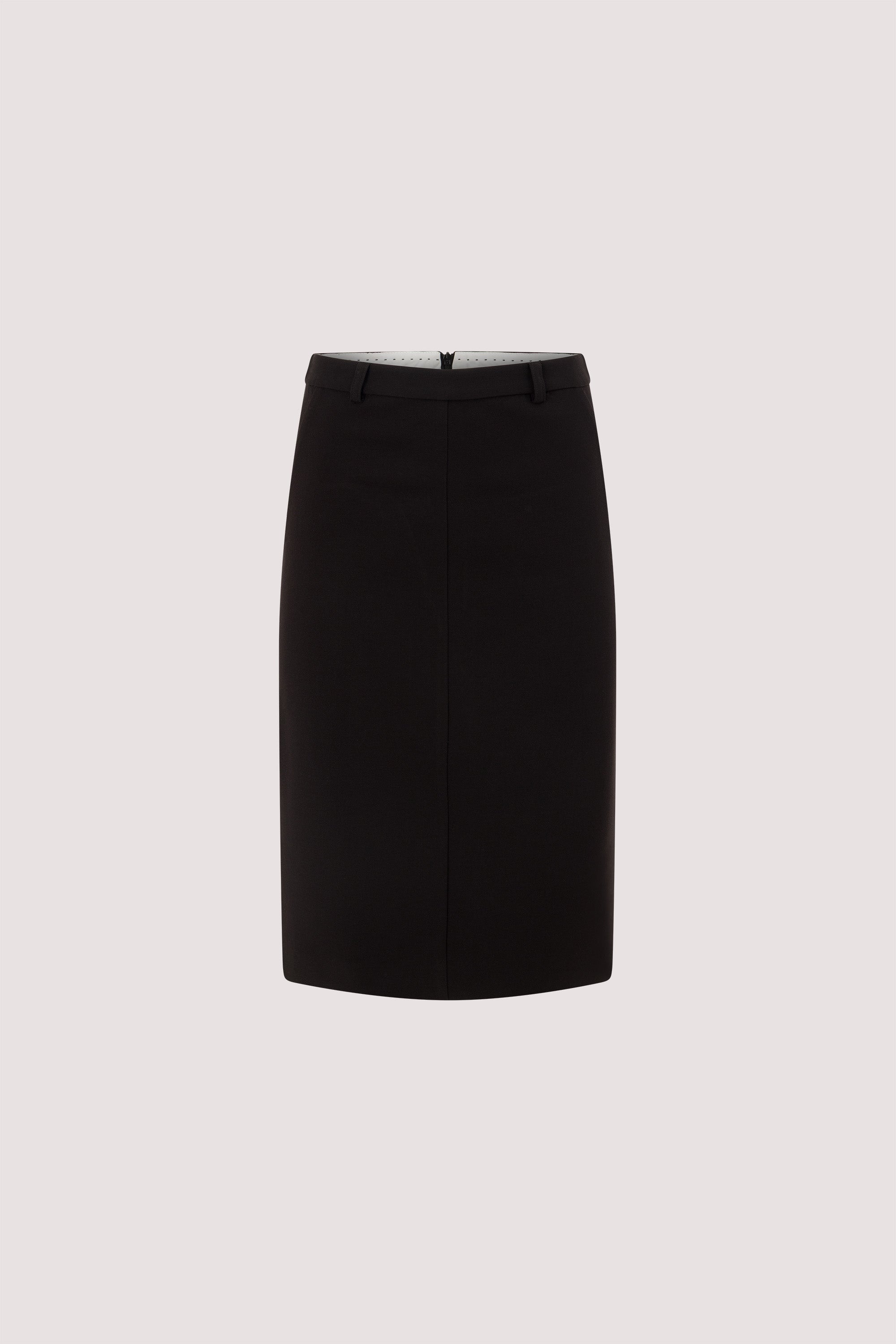 CHIARA BLACK BELOW THE KNEE SKIRT