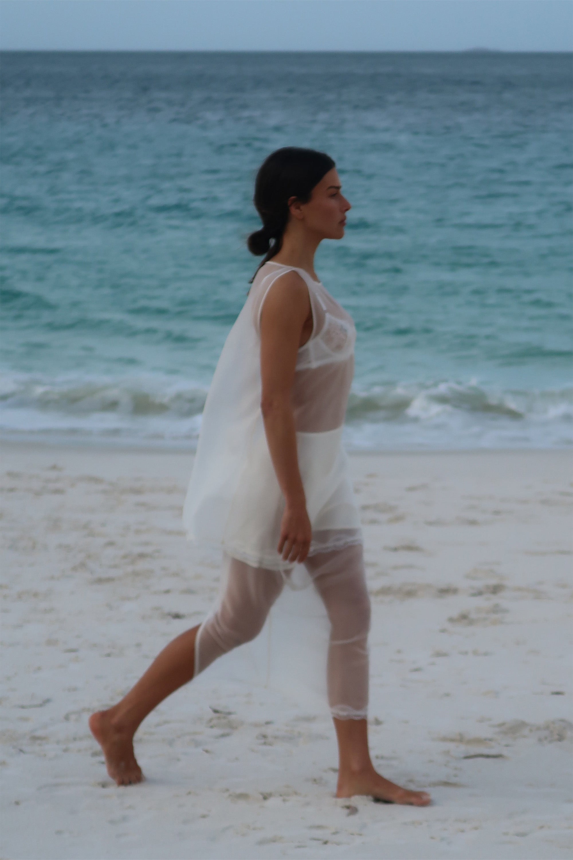 RAPHAEL IVORY SILK ORGANZA SKIRT