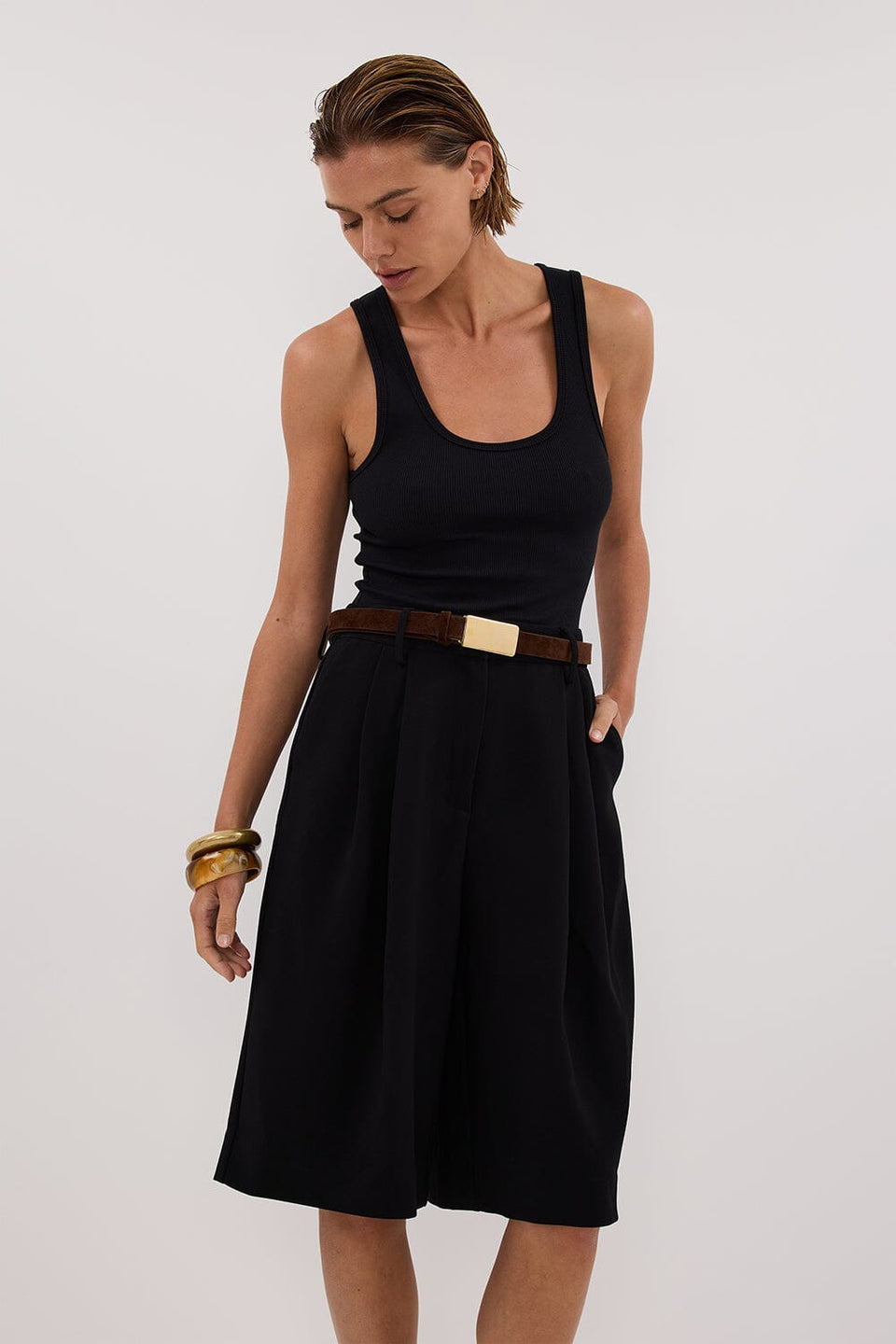 WESTWOOD BLACK BERMUDA SHORT Clothing DISSH Boutiques 