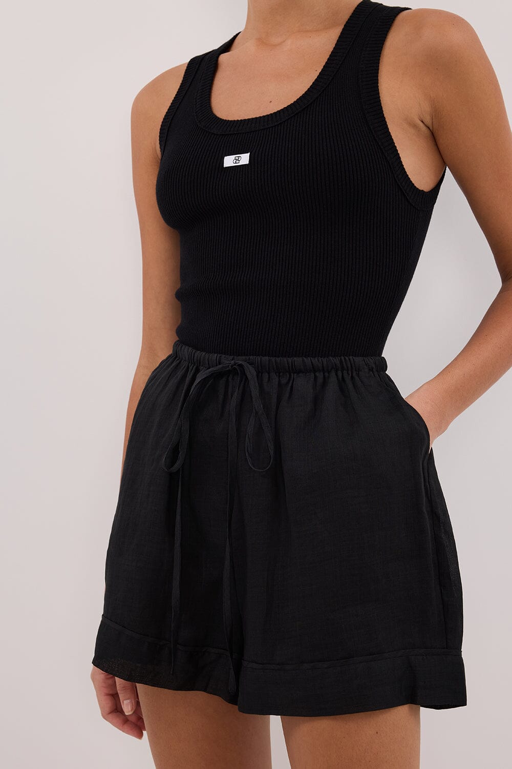 KAI BLACK RAMIE SHORT Clothing DISSH Boutiques 