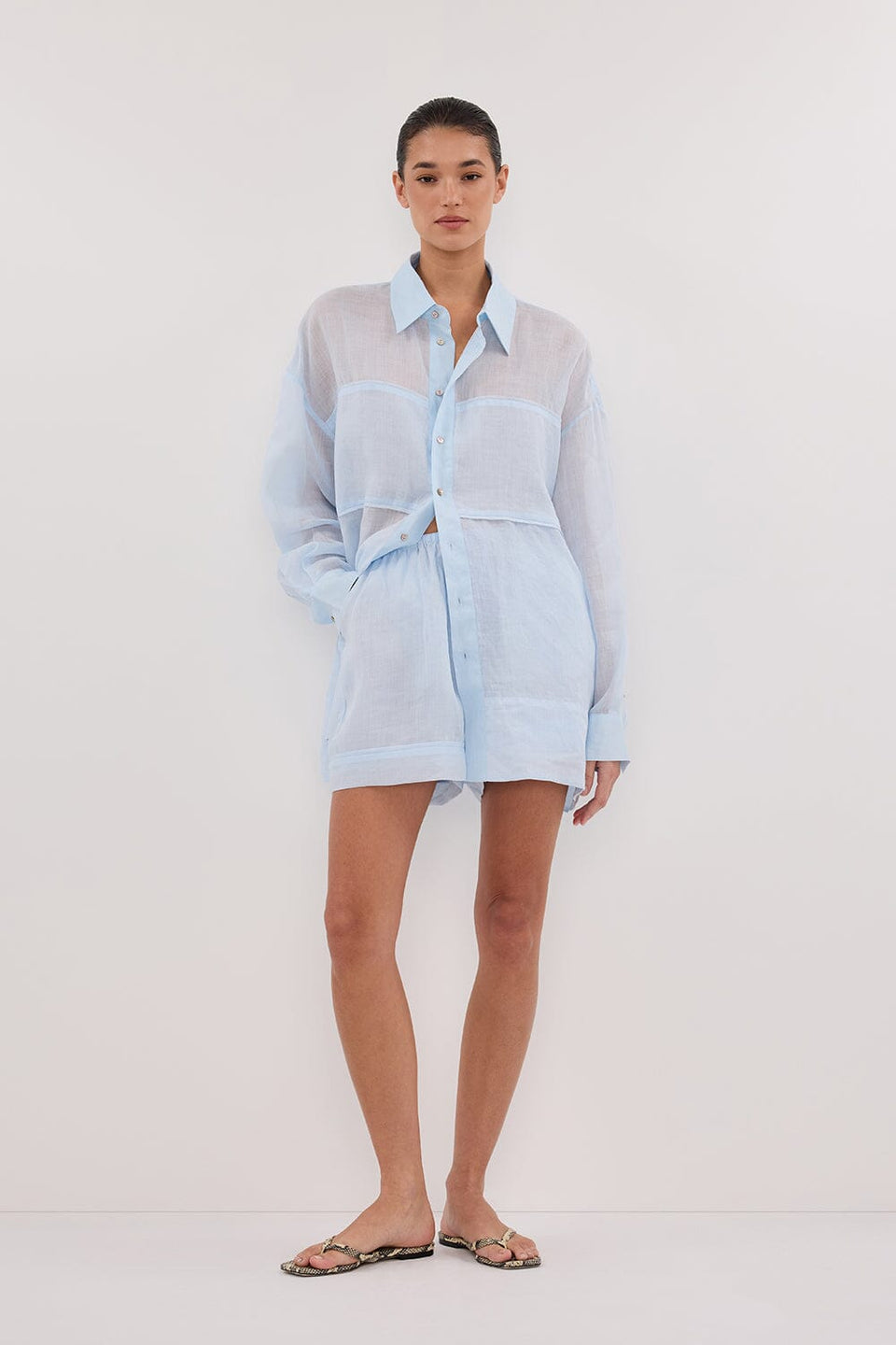 KAI CORNFLOWER RAMIE SHORT Clothing DISSH Boutiques 16 CORNFLOWER 