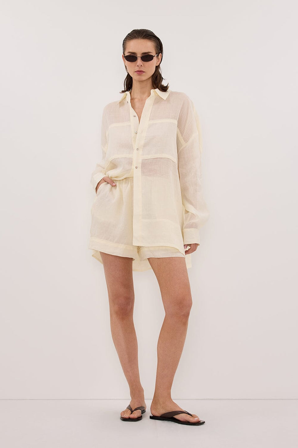 KAI STRAW RAMIE SHORT Clothing DISSH Boutiques 6 STRAW 