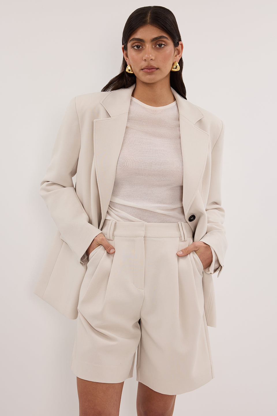 CHELSEA BONE BERMUDA SHORT Clothing DISSH Boutiques 
